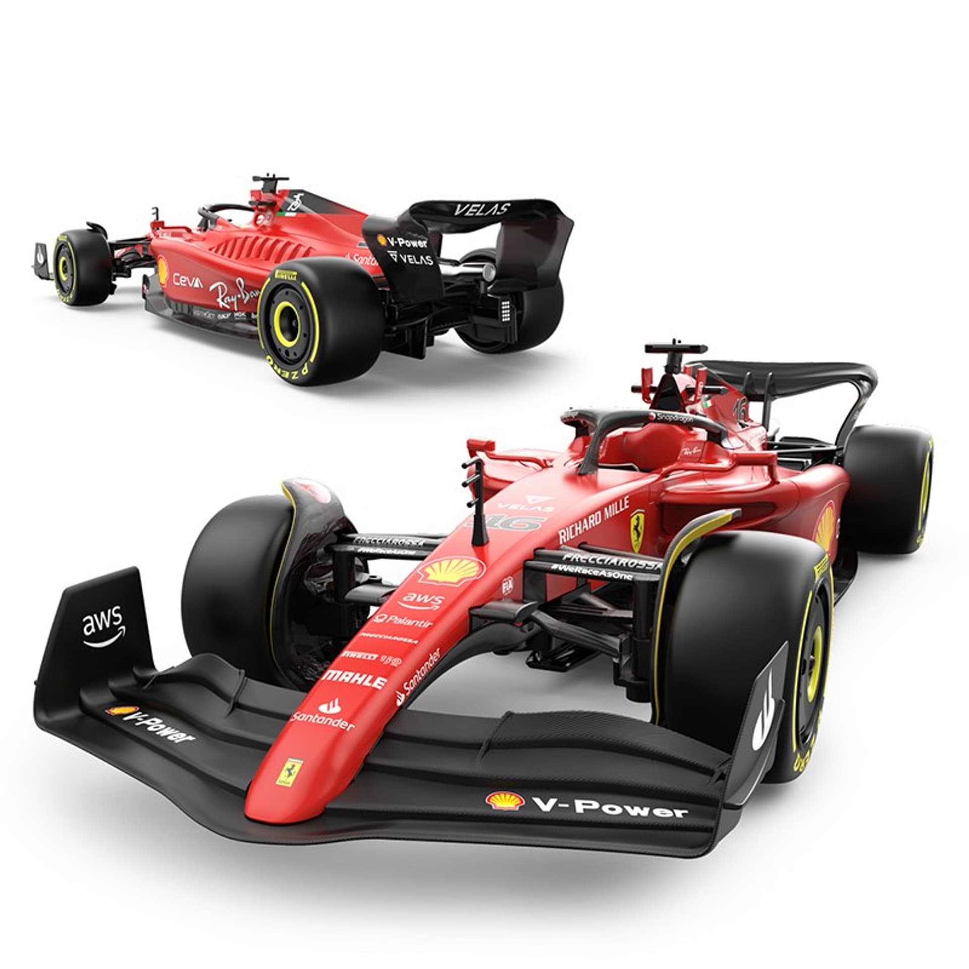 

Ferrari F1 75 czerwony RASTAR model 1:12 Zdalnie sterowany bolid + Pilot 2,4 GHz + Naklejki