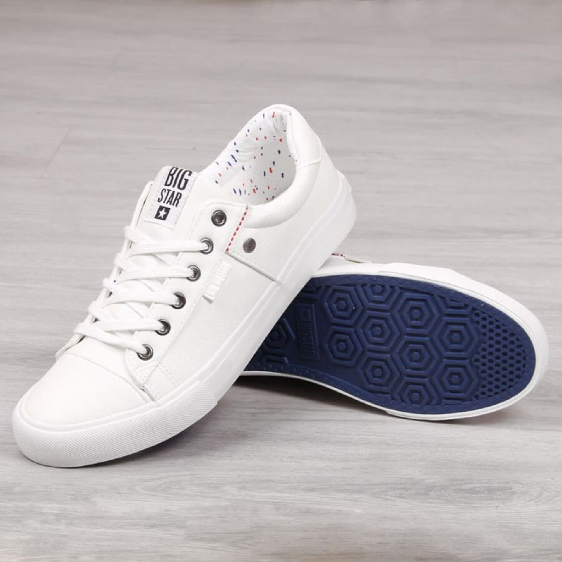 

Trampki niskie eko skóra Big Star M GG174028 (kolor Biały, rozmiar 42)