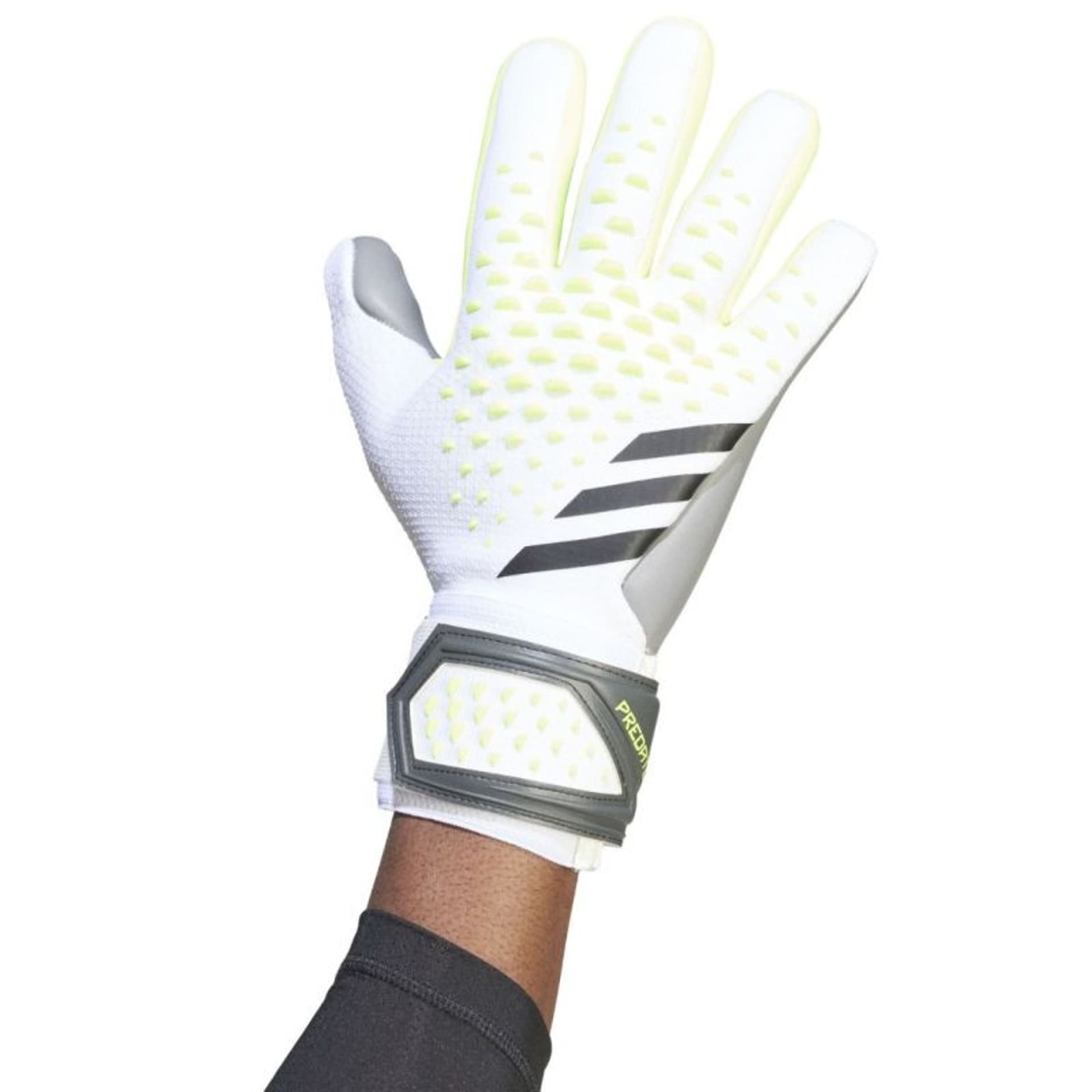 

Rękawice bramkarskie adidas Predator League Gloves M (kolor Biały. Szary/Srebrny, rozmiar 7.5)