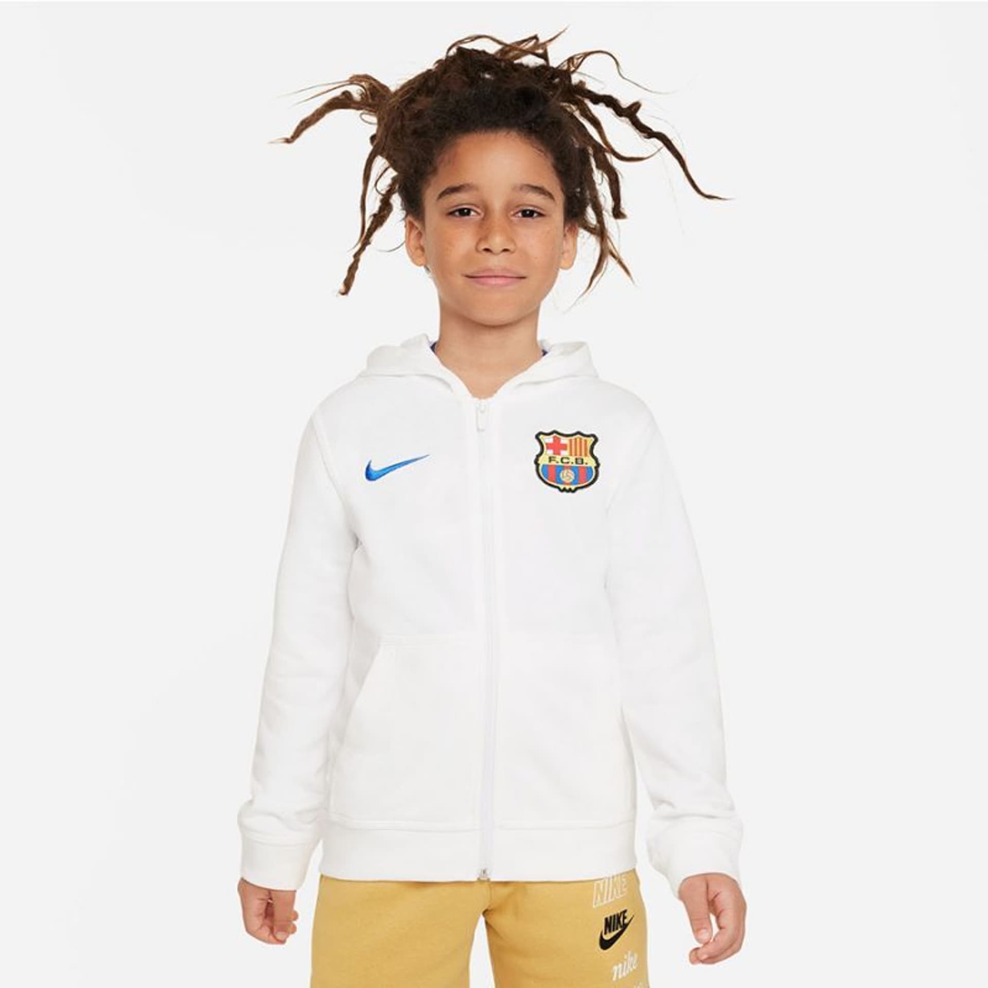 

Bluza Nike FC Barcelona Jr DV6302 (kolor Biały, rozmiar S (128-137cm))