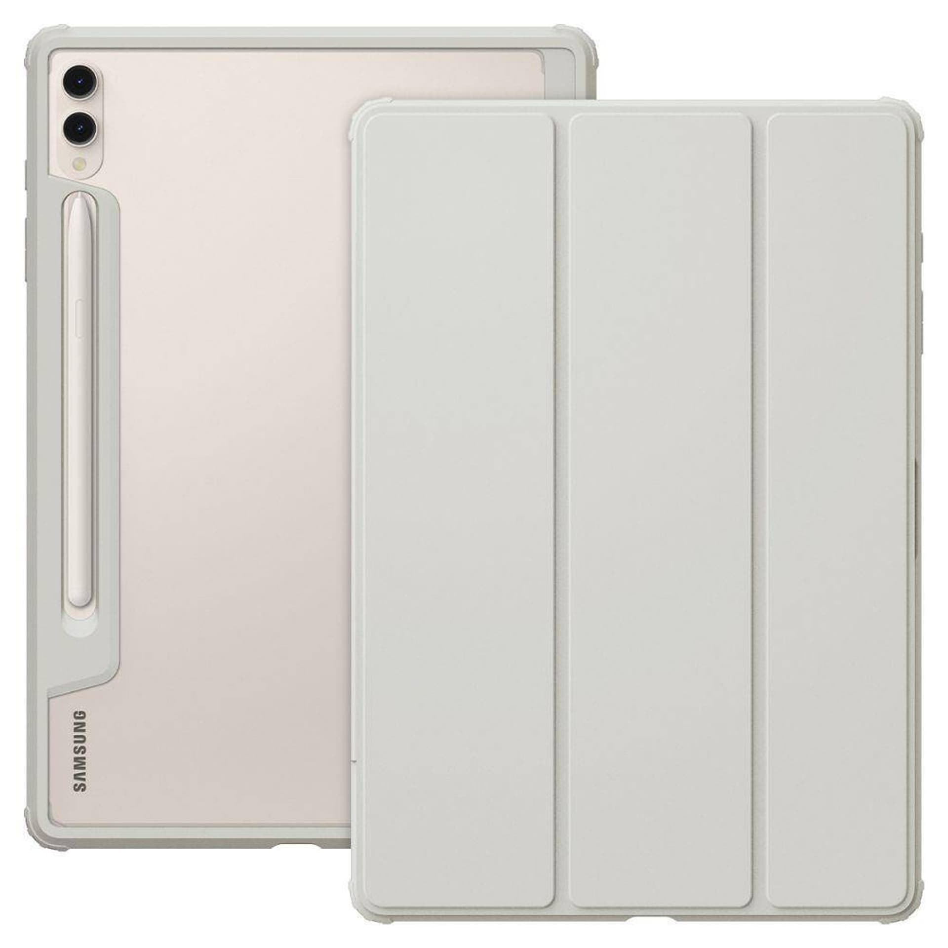 

Etui SAMSUNG GALAXY TAB S9+ Spigen Ultra Hybrid Pro szare