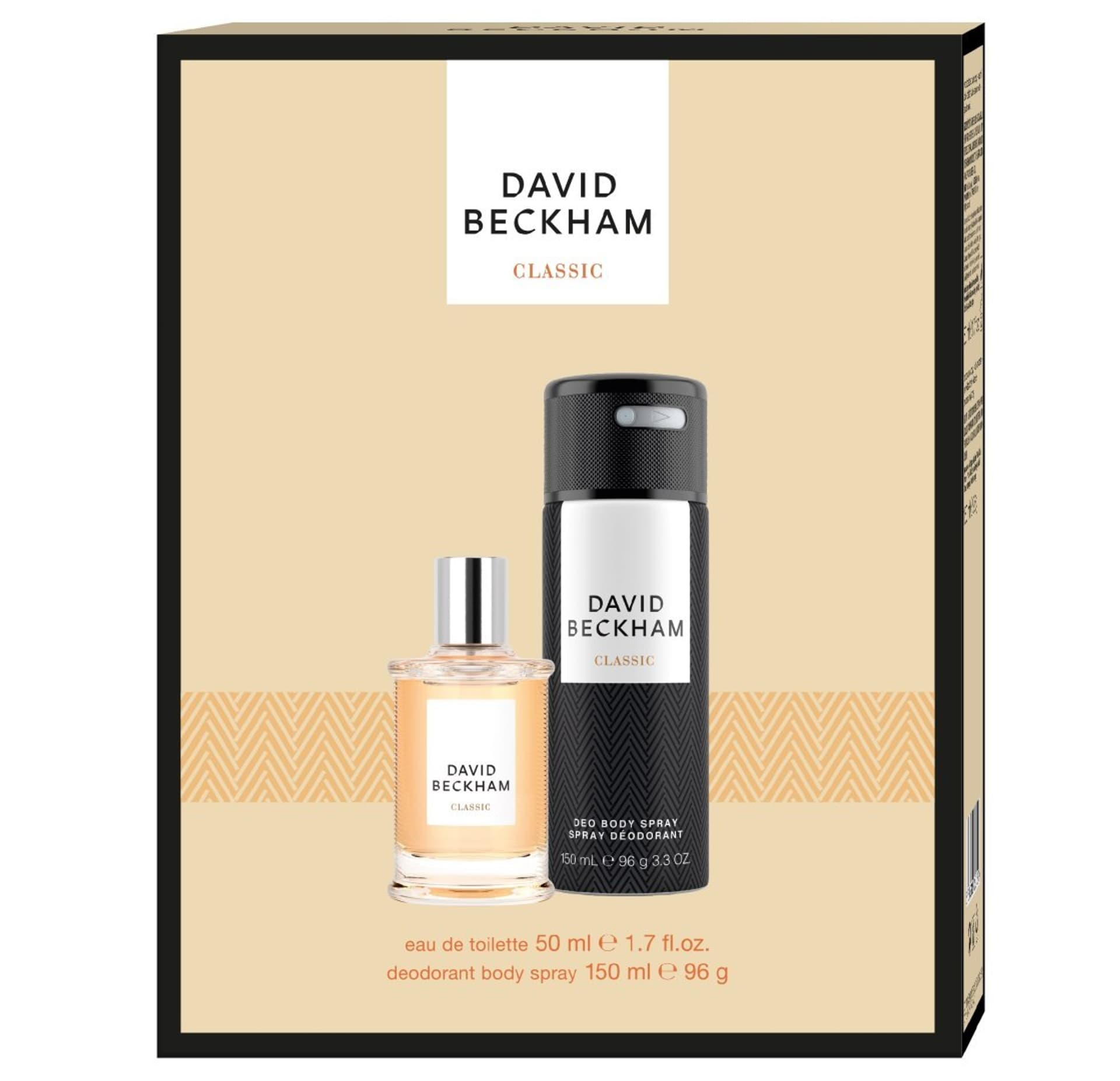 

DAVID BECKHAM Zestaw prezentowy Classic (Woda toaletowa 50ml+Dezodorant body spray 150ml)