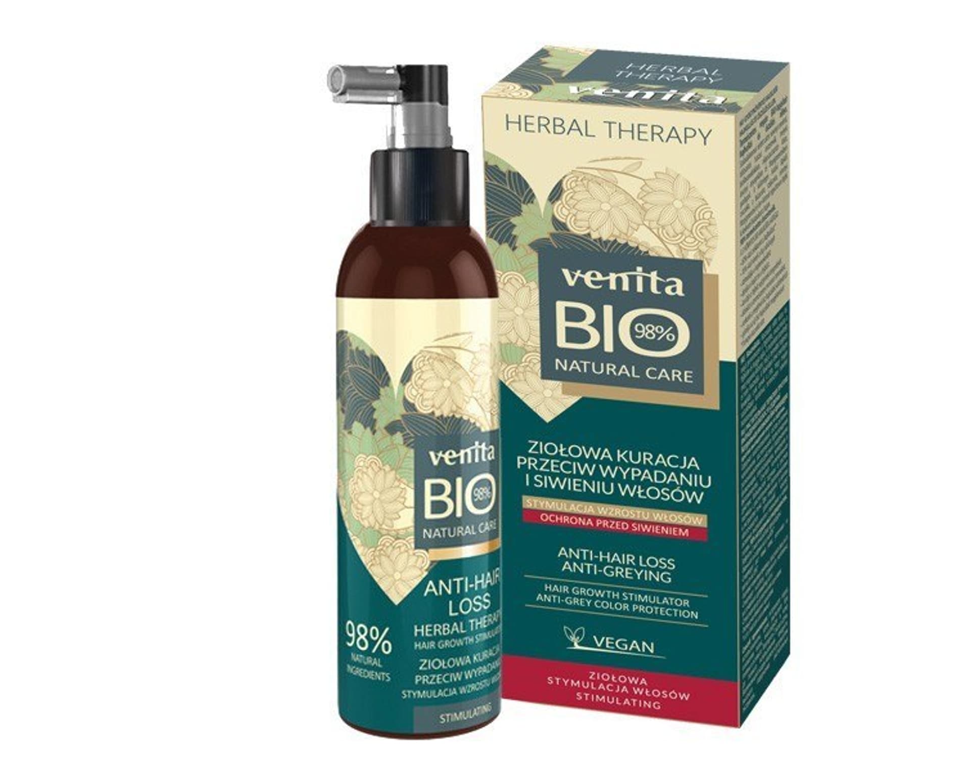 

VENITA Bio Natural Care Ziołowa Kuracja przeciw wypadaniu i siwieniu włosów 200ml