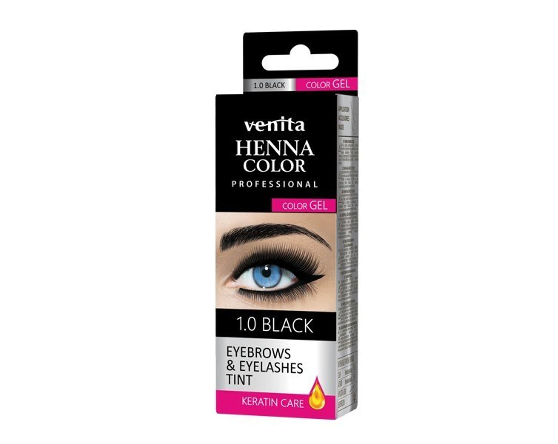 

VENITA Henna Color Profesjonalna Żelowa Henna do brwi i rzęs - 1.0 Black (czarna) 1op.