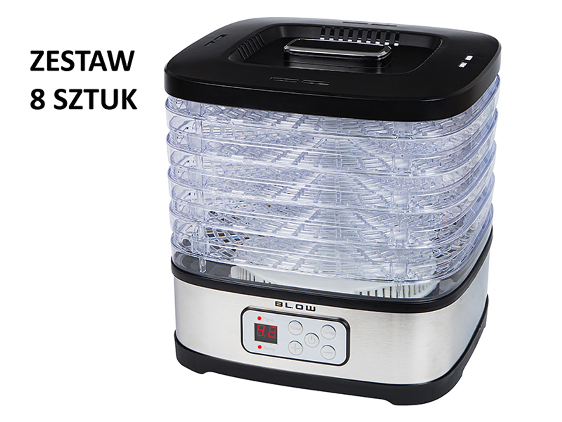 

44-174# Suszarka spożywcza do grzybów lcd 8szt