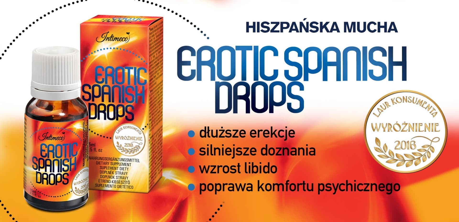 

"Hiszpańska Mucha" - INTIMECO EROTIC SPANISH DROPS 15ml