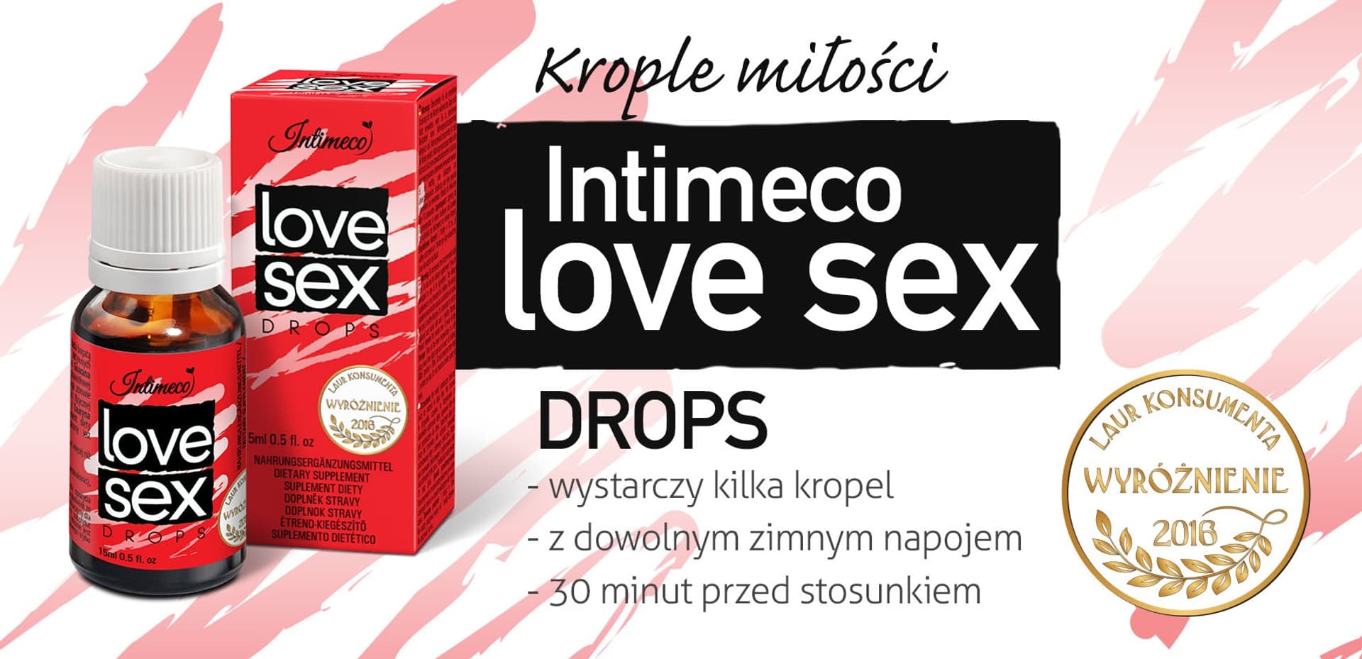 

"Krople miłości" - INTIMECO LOVE SEX DROPS 15ml