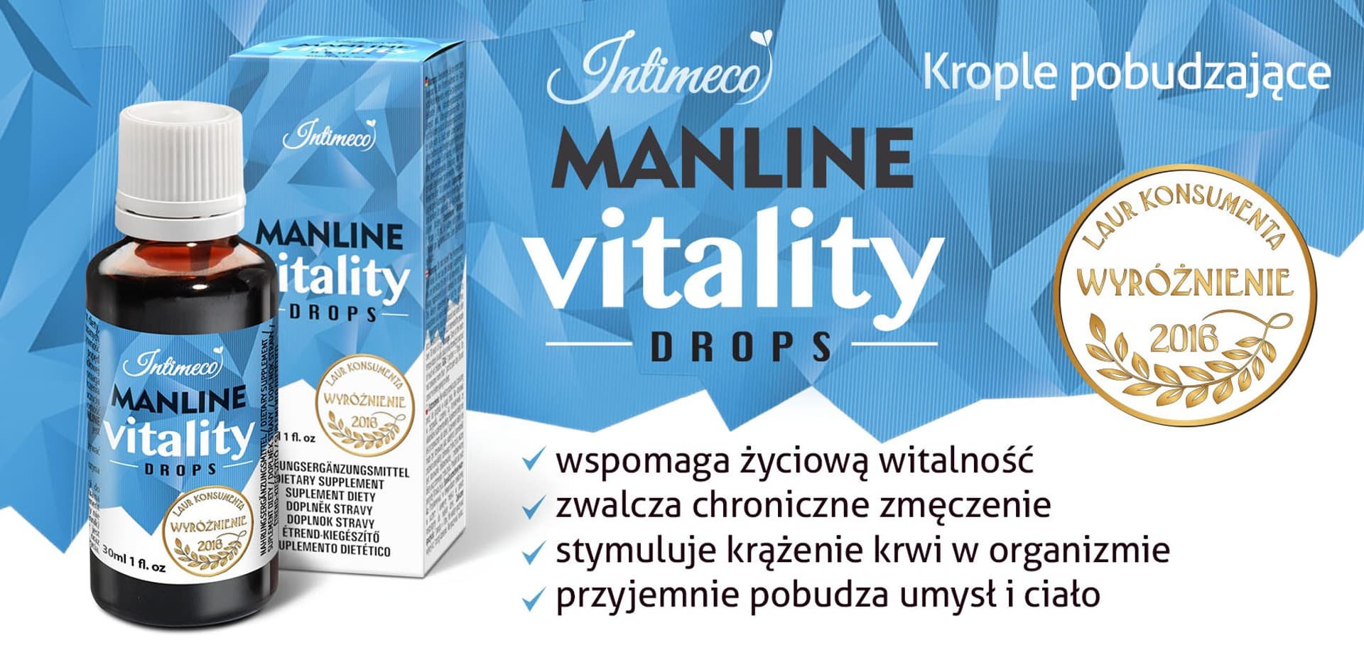 

Krople pobudzające - INTIMECO MANLINE VITALITY DROPS 30ml