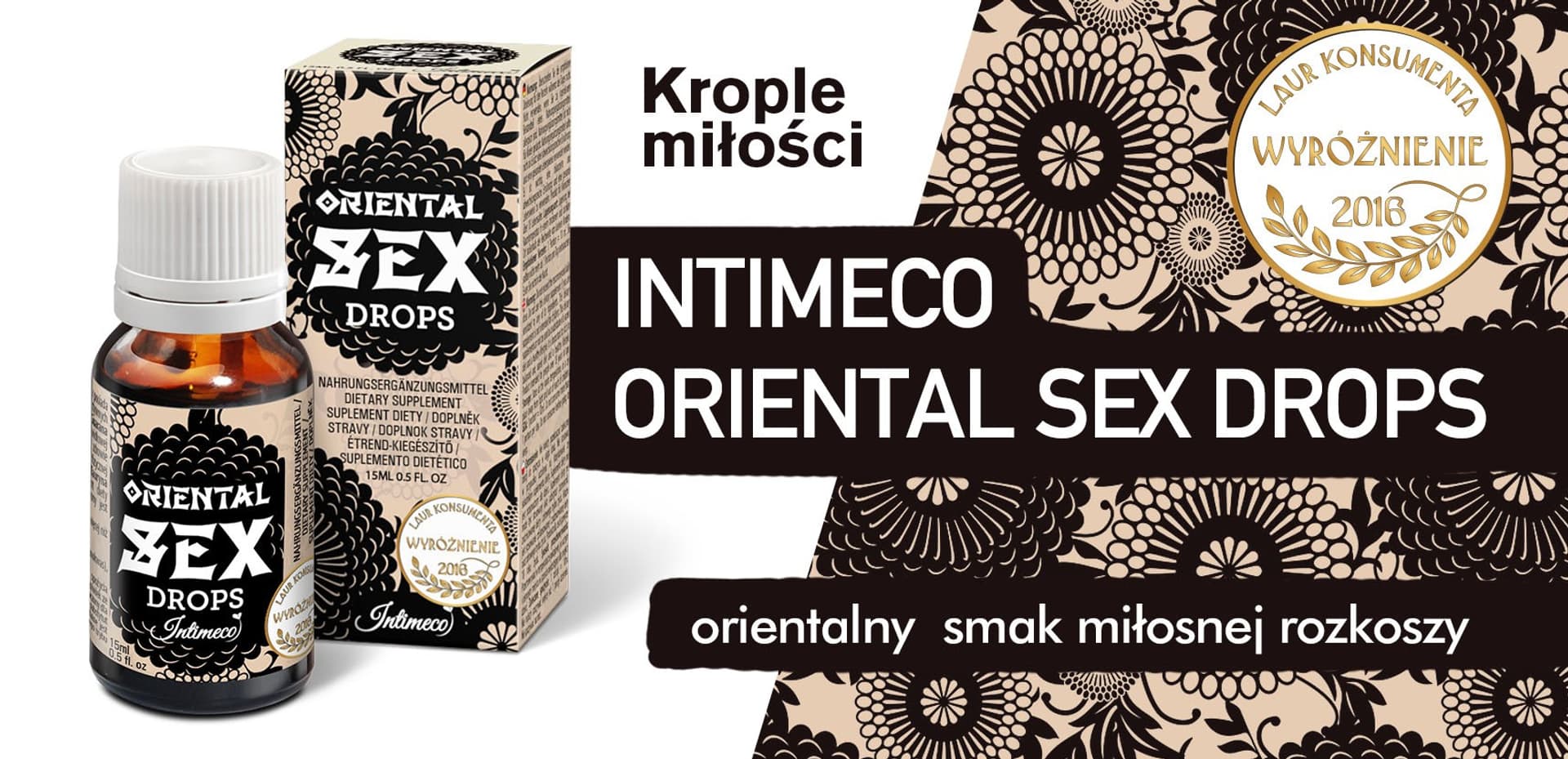 

Orientalne "krople miłości" - INTIMECO ORIENTAL SEX DROPS 15ml