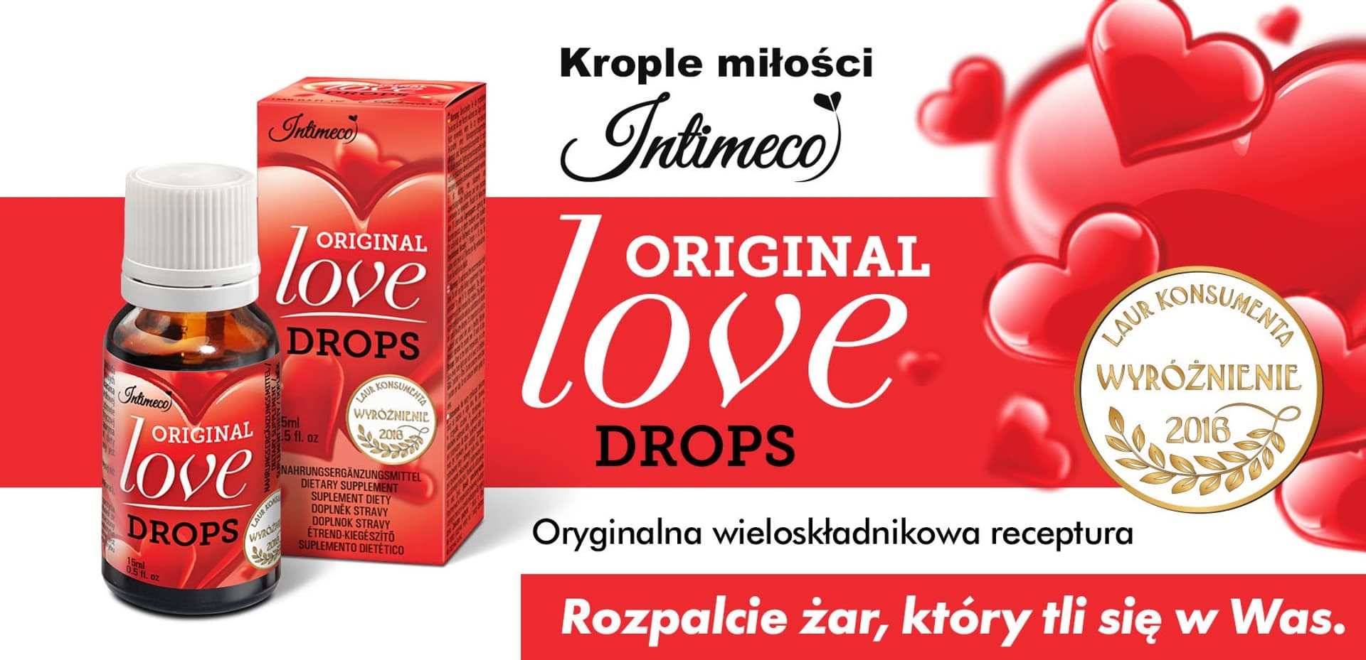 

"Krople miłości" - INTIMECO ORIGINAL LOVE DROPS 15ml