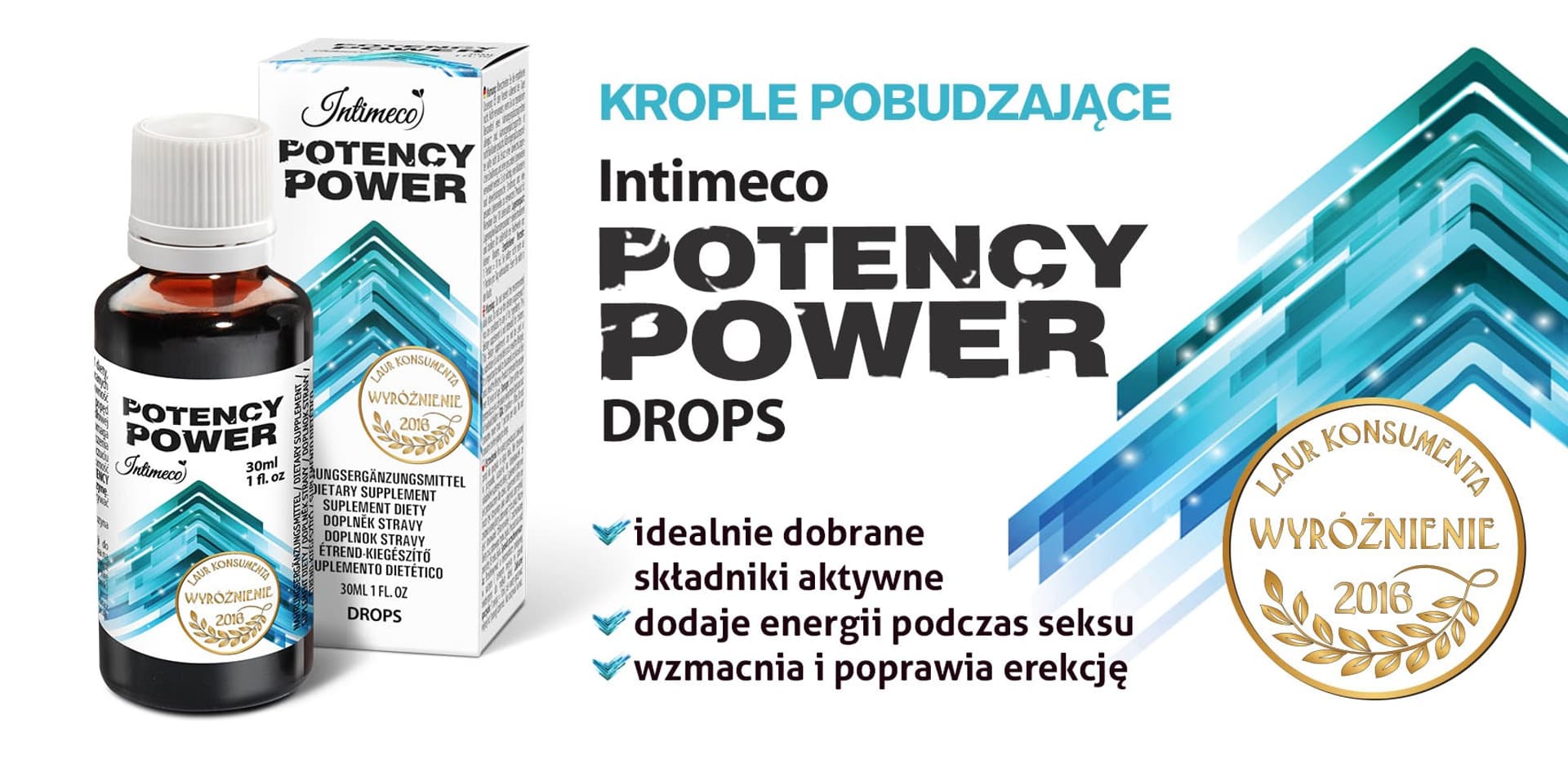 

Krople pobudzające - INTIMECO POTENCY POWER 30ml