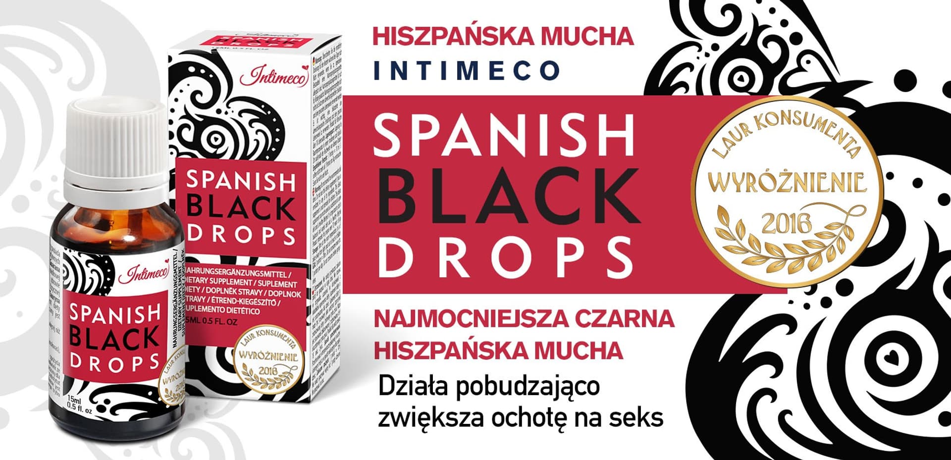 

"Hiszpańska Mucha" - INTIMECO SPANISH BLACK DROPS 15ml