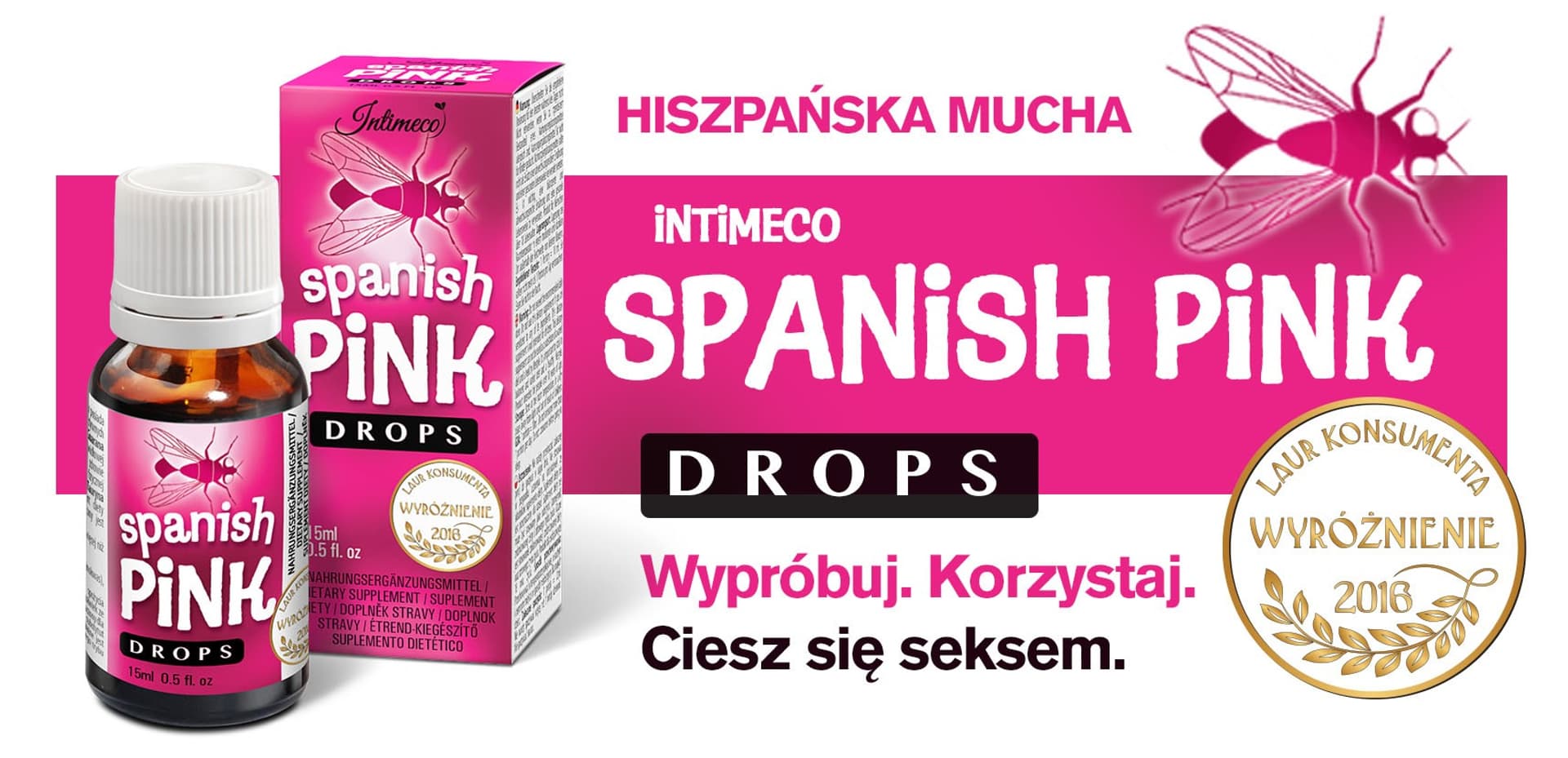 

"Hiszpańska Mucha" - INTIMECO SPANISH PINK DROPS 15ml