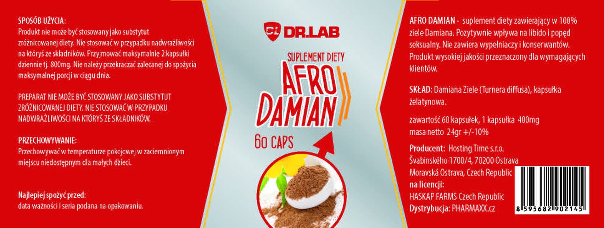 

Dr.Lab AFRO DAMIAN 60 kaps. suplemet diety