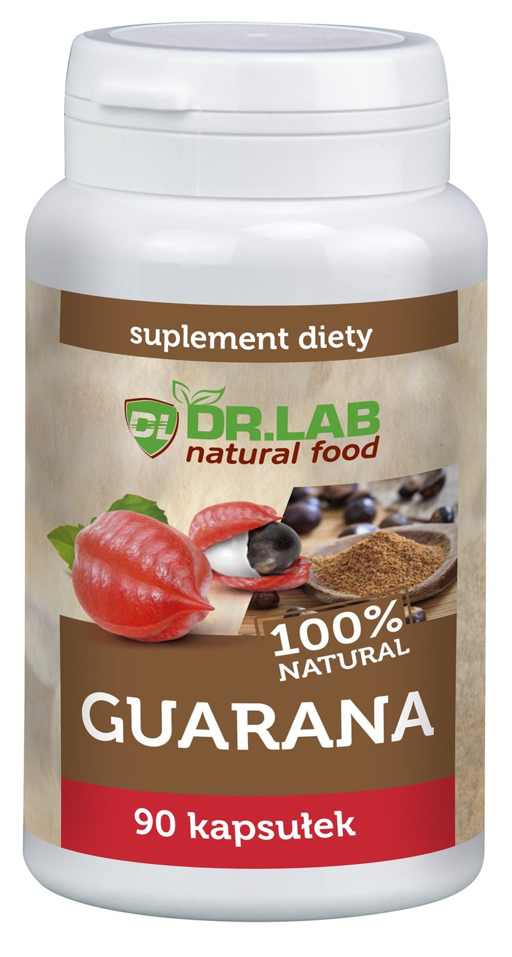 

Dr.Lab Guarana 100% natural 90 kaps. suplement diety