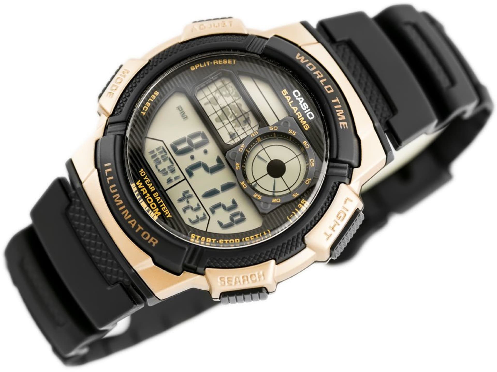 

ZEGAREK MĘSKI CASIO AE-1000W 1A3V (zd073f) - WORLD TIME + BOX, Zd073f) - world time + bo