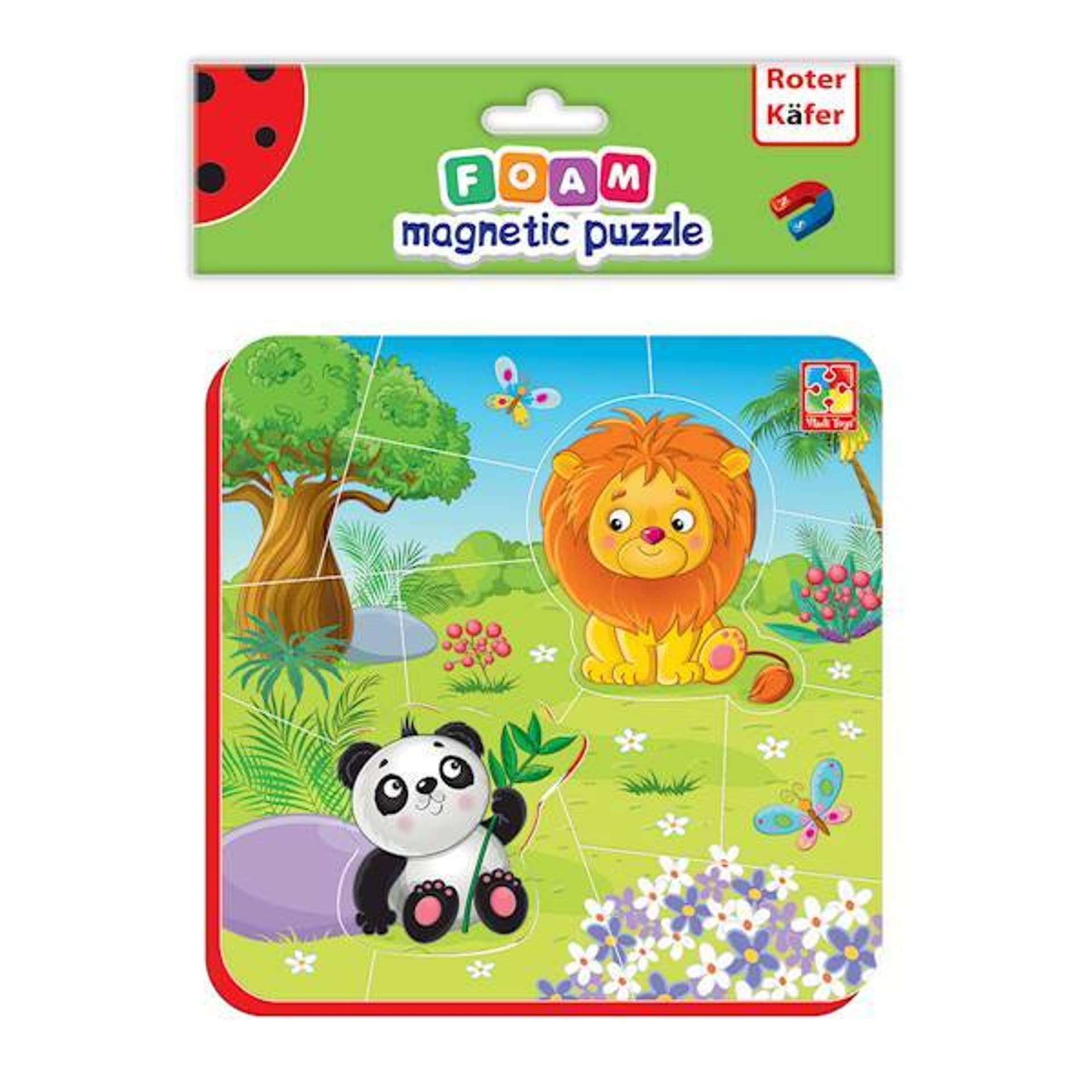 

PIANKOWE PUZZLE MAGNETYCZNE ZOO GRA EDUKACYJNA DLA DZIECI ROTER KAFER