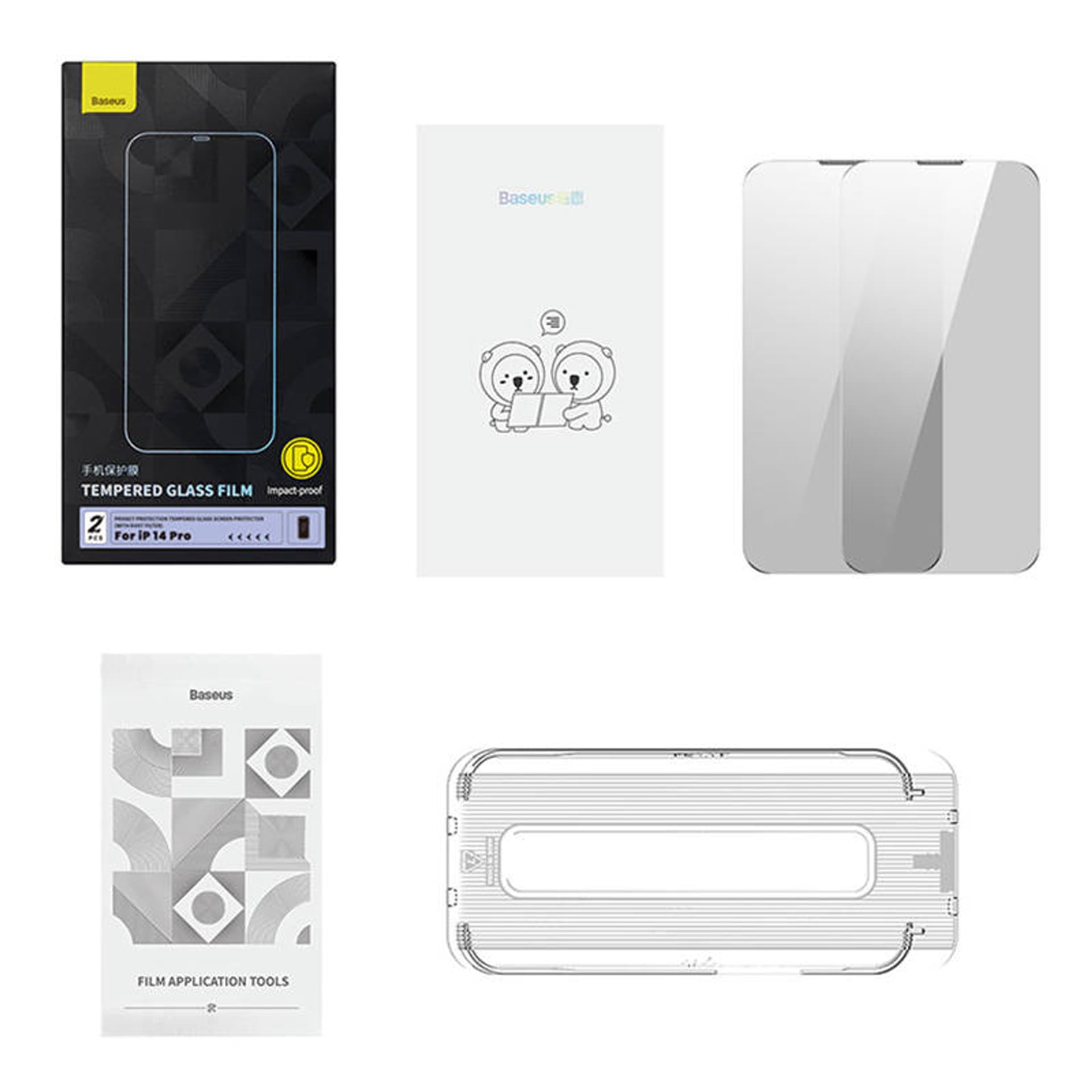 

Szkło hartowane prywatyzujące Baseus Crystal Series iPhone 14 PRO