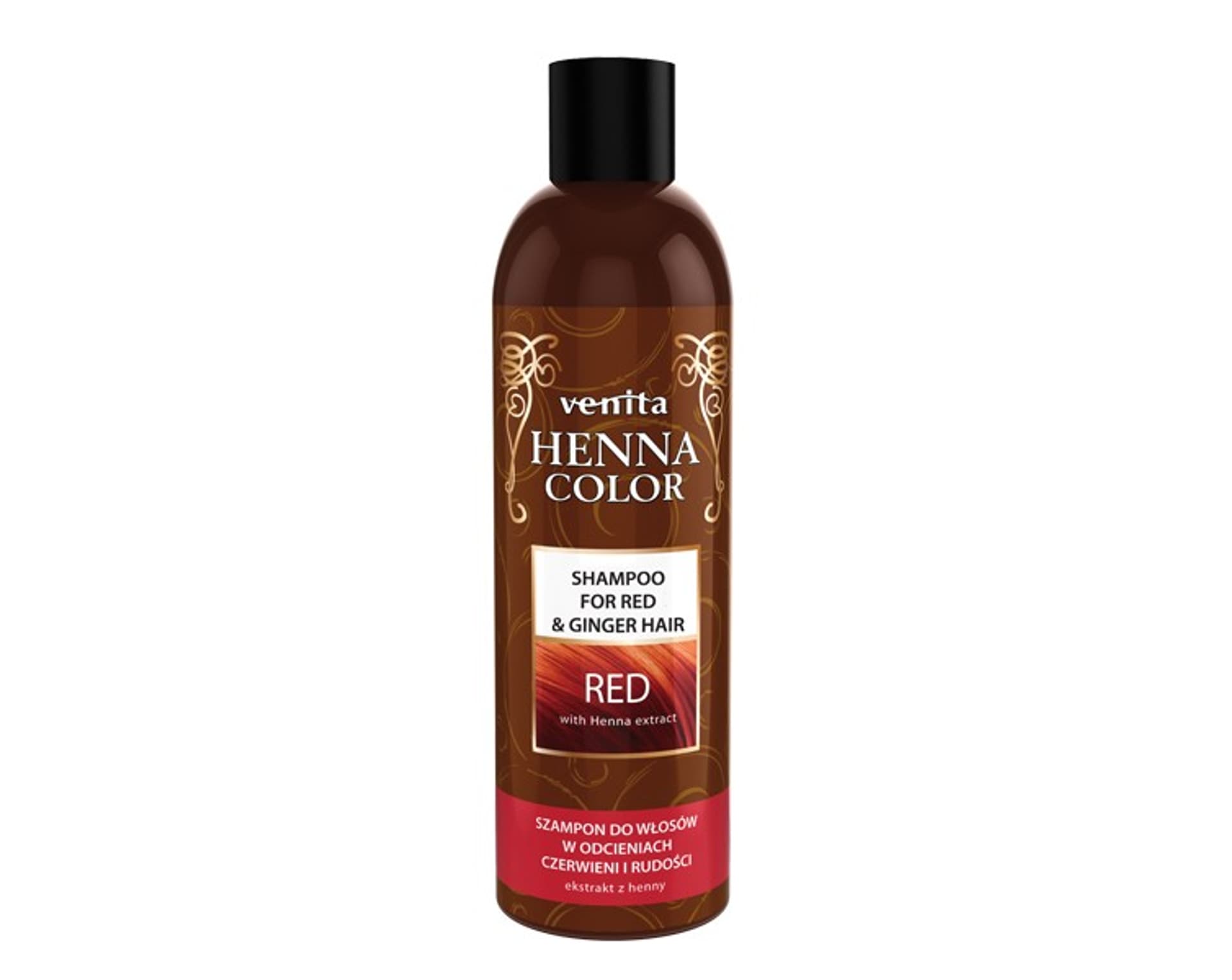 

VENITA Henna Color Szampon do włosów w odcieniach czerwonych i rudości - Red 250ml