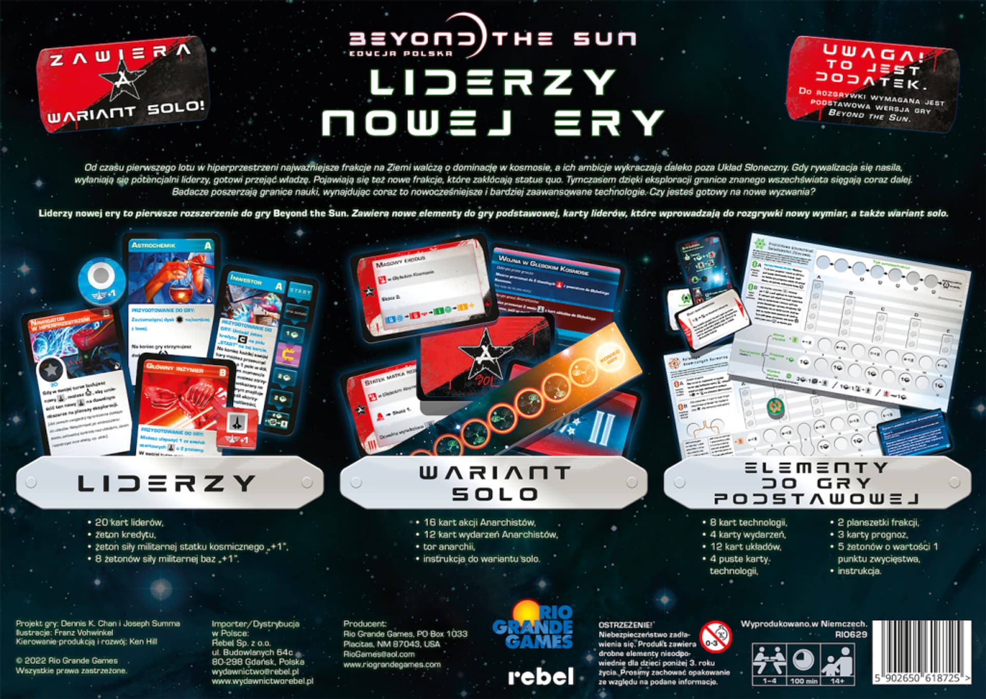 

GRA BEYOND THE SUN: LIDERZY NOWEJ ERY dodatek - REBEL