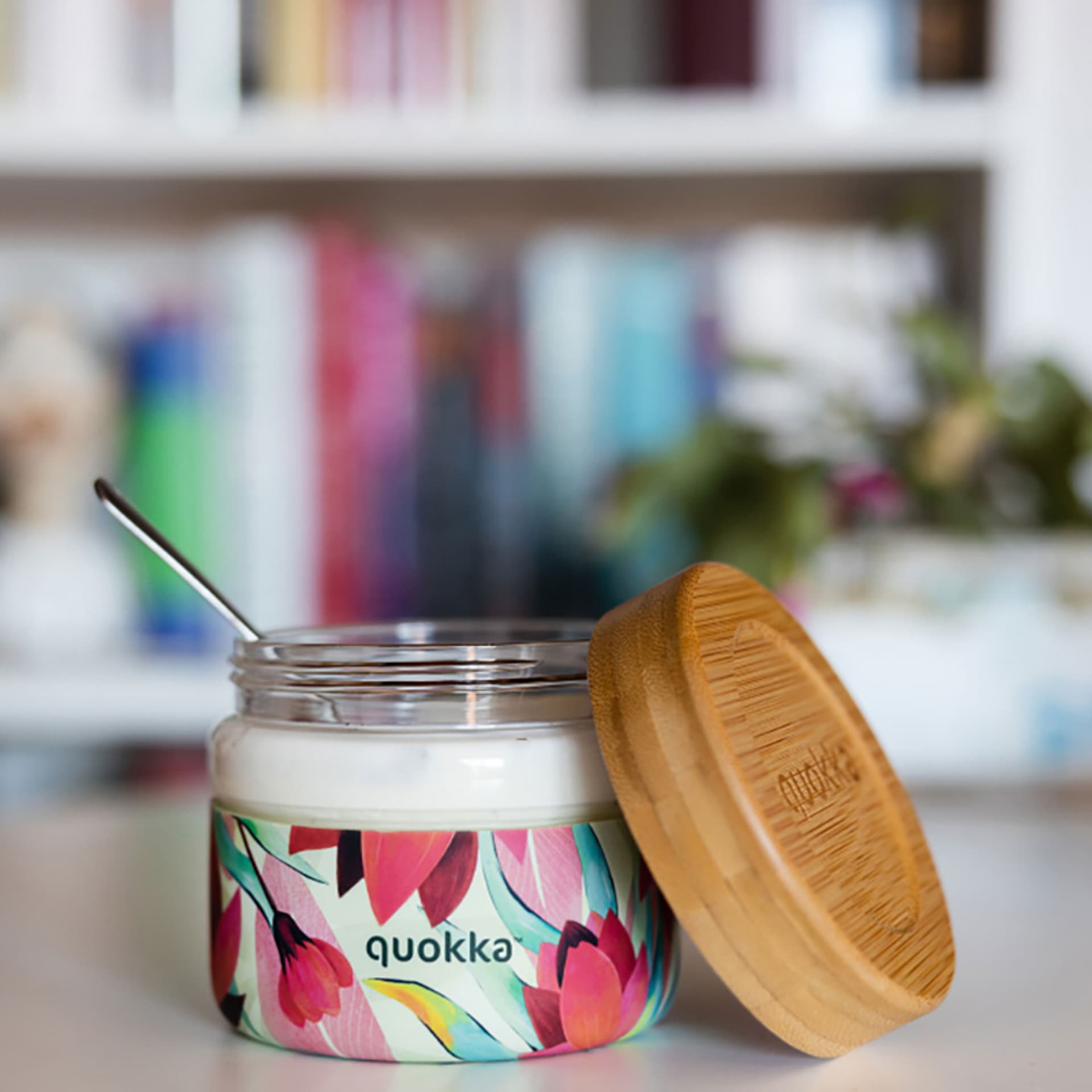 

Quokka Deli Food Jar - Pojemnik szklany na żywność / lunchbox 500 ml (Spring)