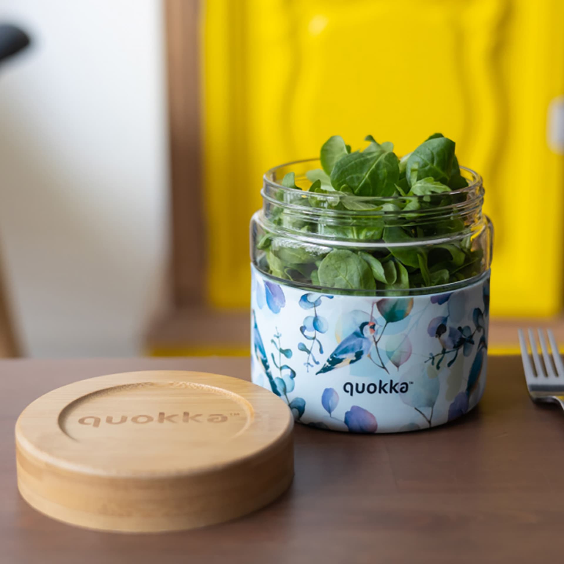 

Quokka Deli Food Jar - Pojemnik szklany na żywność / lunchbox 820 ml (Blue Nature)