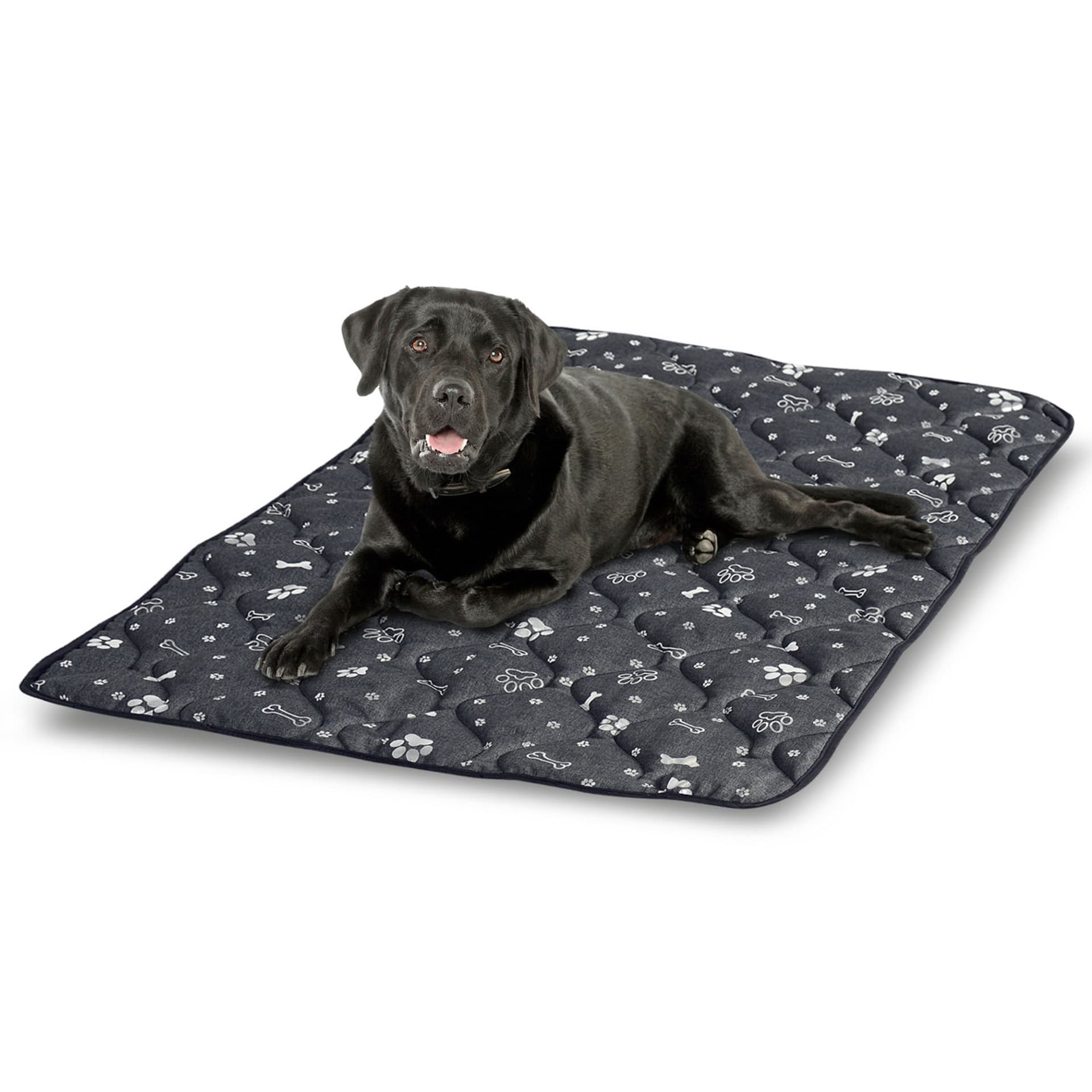 

Mata dla psa Kości Srebrne 120 x 80 cm Prestige