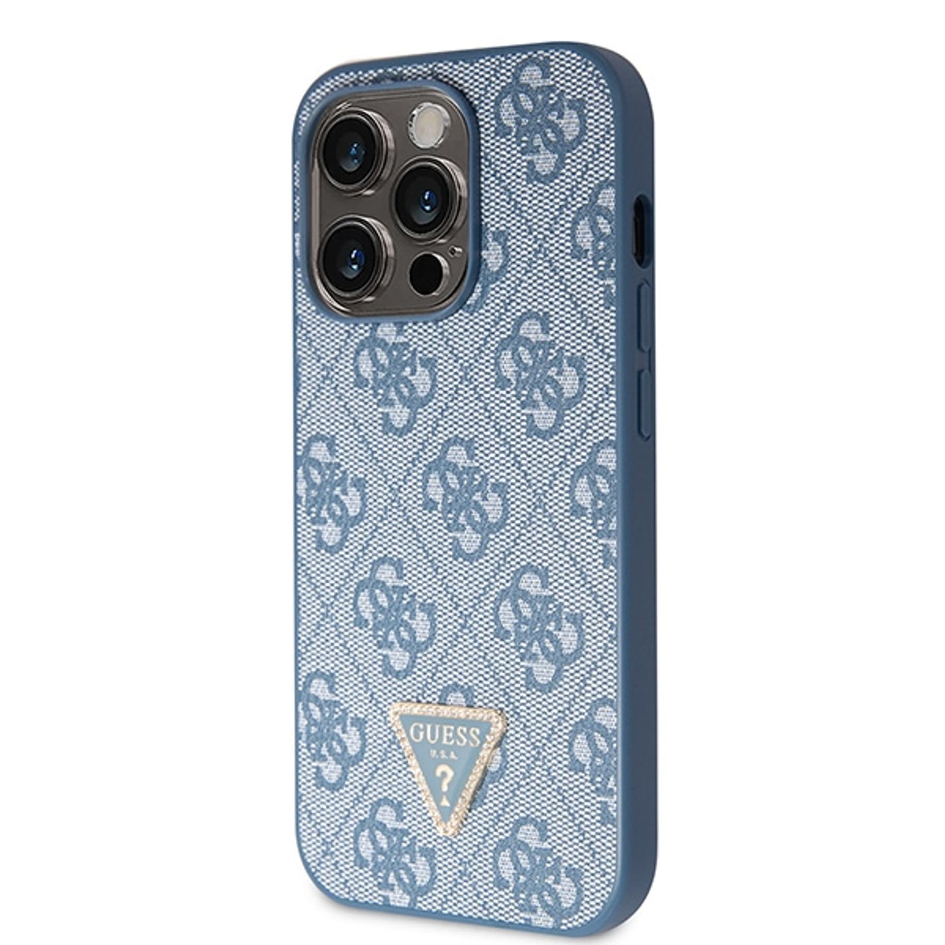 

Guess GUHCP14XP4TDSCPB iPhone 14 Pro Max 6.7" niebieski/blue hardcase Crossbody 4G Metal Logo