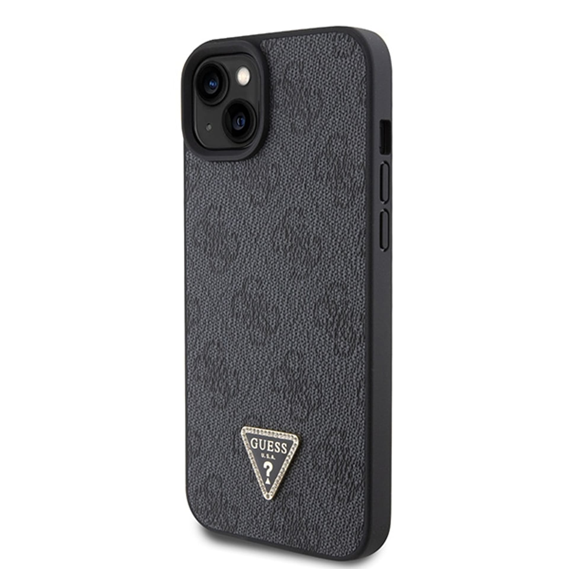 

Guess GUHCP15SP4TDPK iPhone 15 6.1" czarny/black hardcase Leather 4G Diamond Triangle