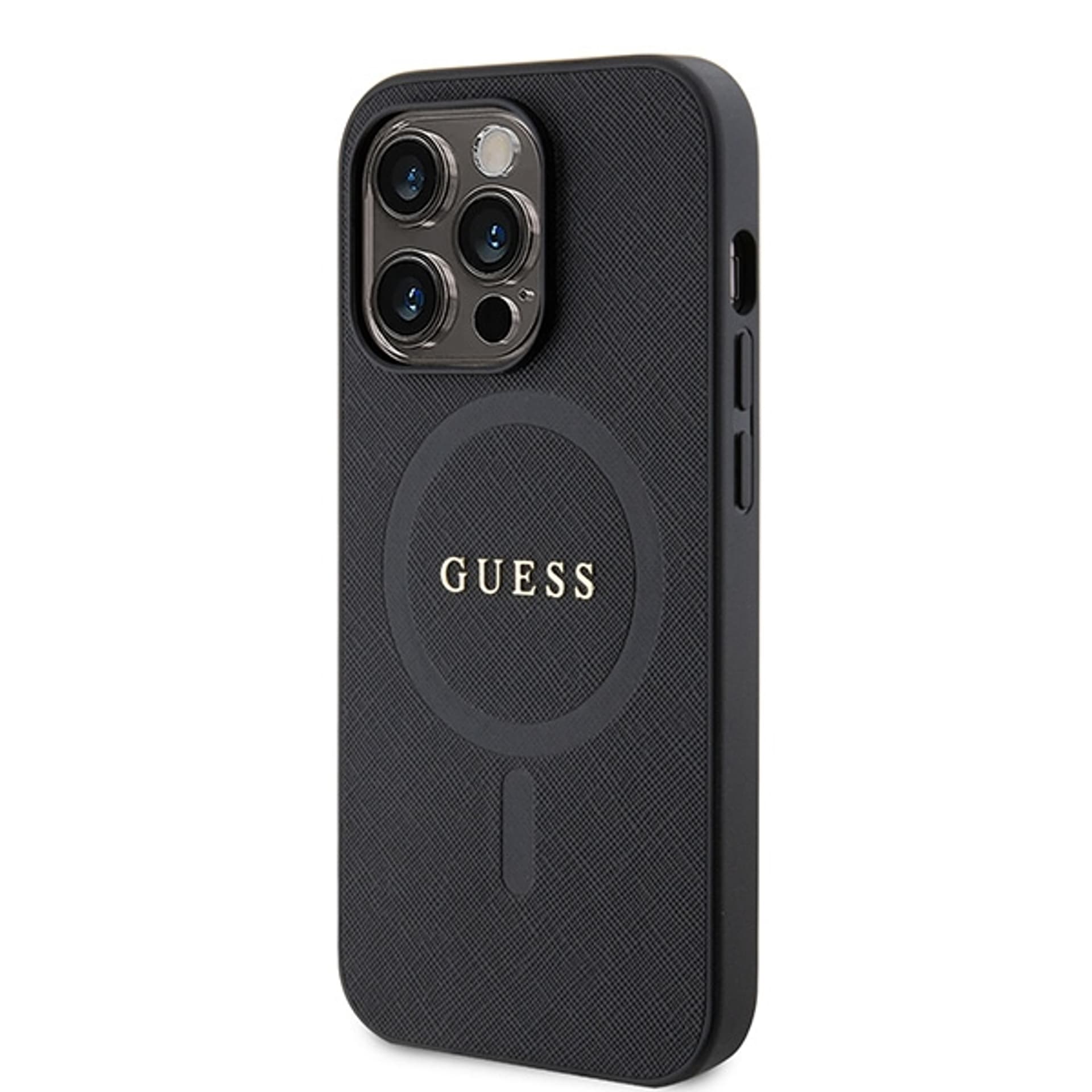 

Guess GUHMP15LPSAHMCK iPhone 15 Pro 6.1" czarny/black hardcase Saffiano MagSafe