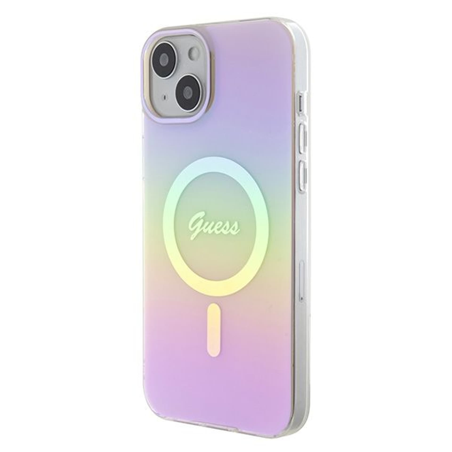 

Guess GUHMP15SHITSP iPhone 15 6.1" różowy/pink hardcase IML Iridescent MagSafe