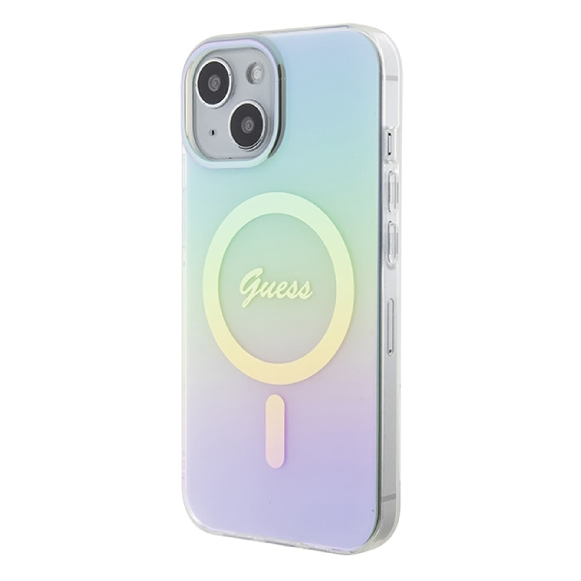 

Guess GUHMP15SHITSQ iPhone 15 6.1" turkusowy/turquoise hardcase IML Iridescent MagSafe