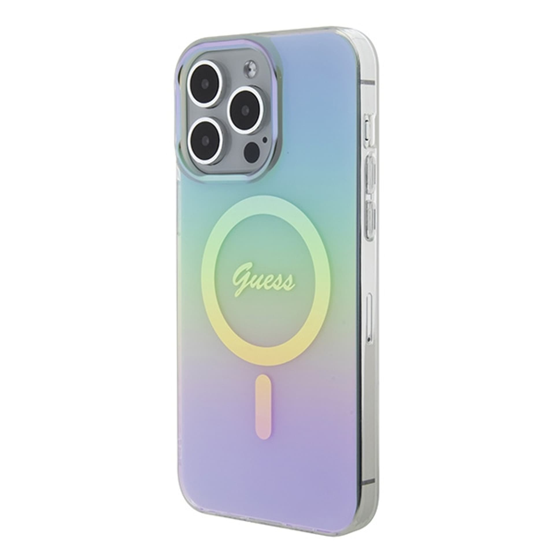 

Guess GUHMP15XHITSQ iPhone 15 Pro Max turkusowy/turquoise hardcase IML Iridescent MagSafe