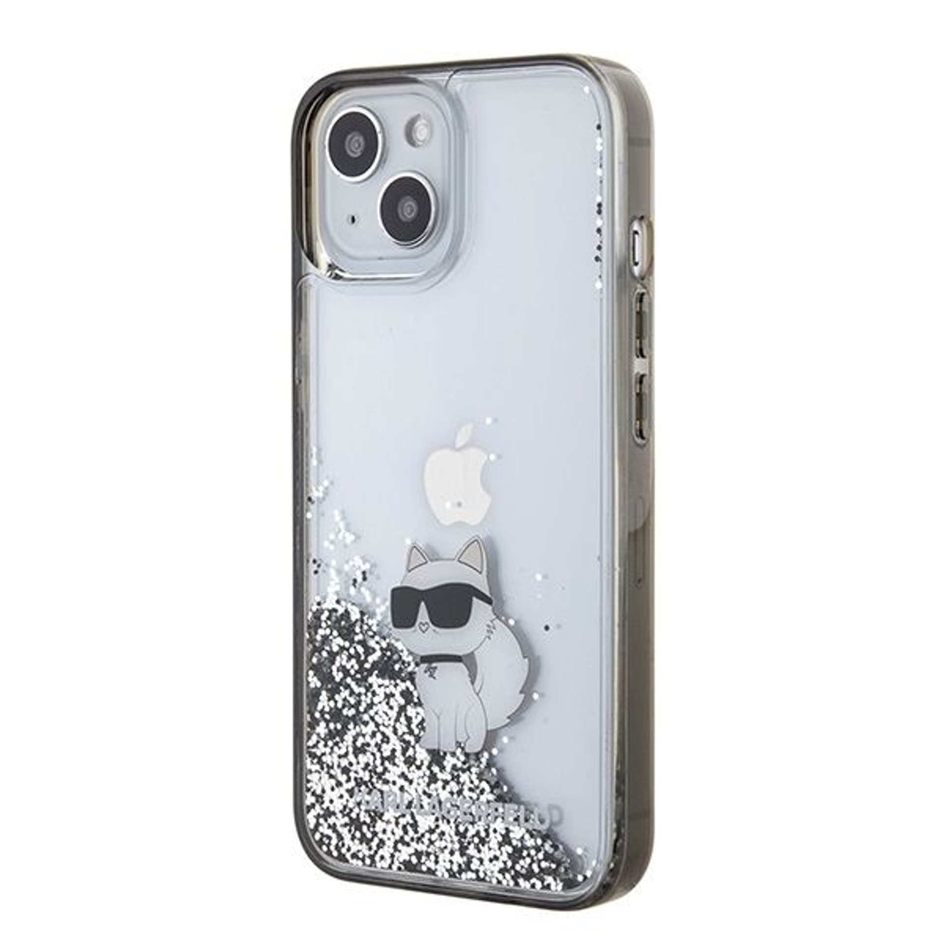 

Karl Lagerfeld KLHCP15SLKCNSK iPhone 15 / 14 / 13 6.1" transparent hardcase Liquid Glitter Choupette