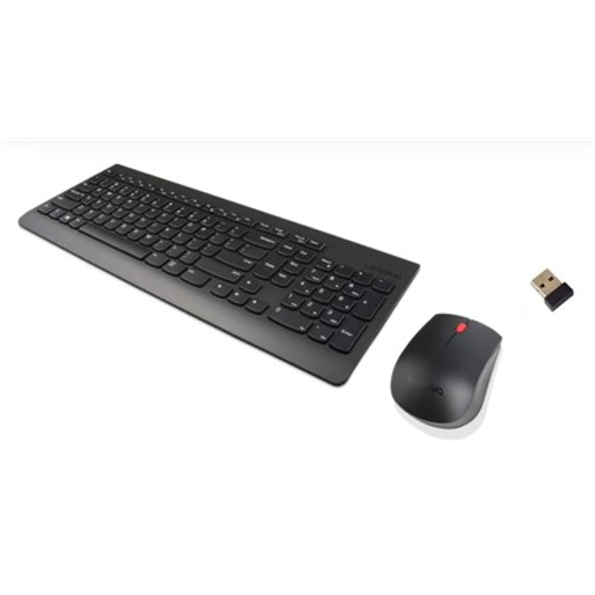 

Lenovo Wireless Combo Keyboard Mouse 510 2,4 GHz Wireless via Nano USB, układ klawiatury angielski, czarny