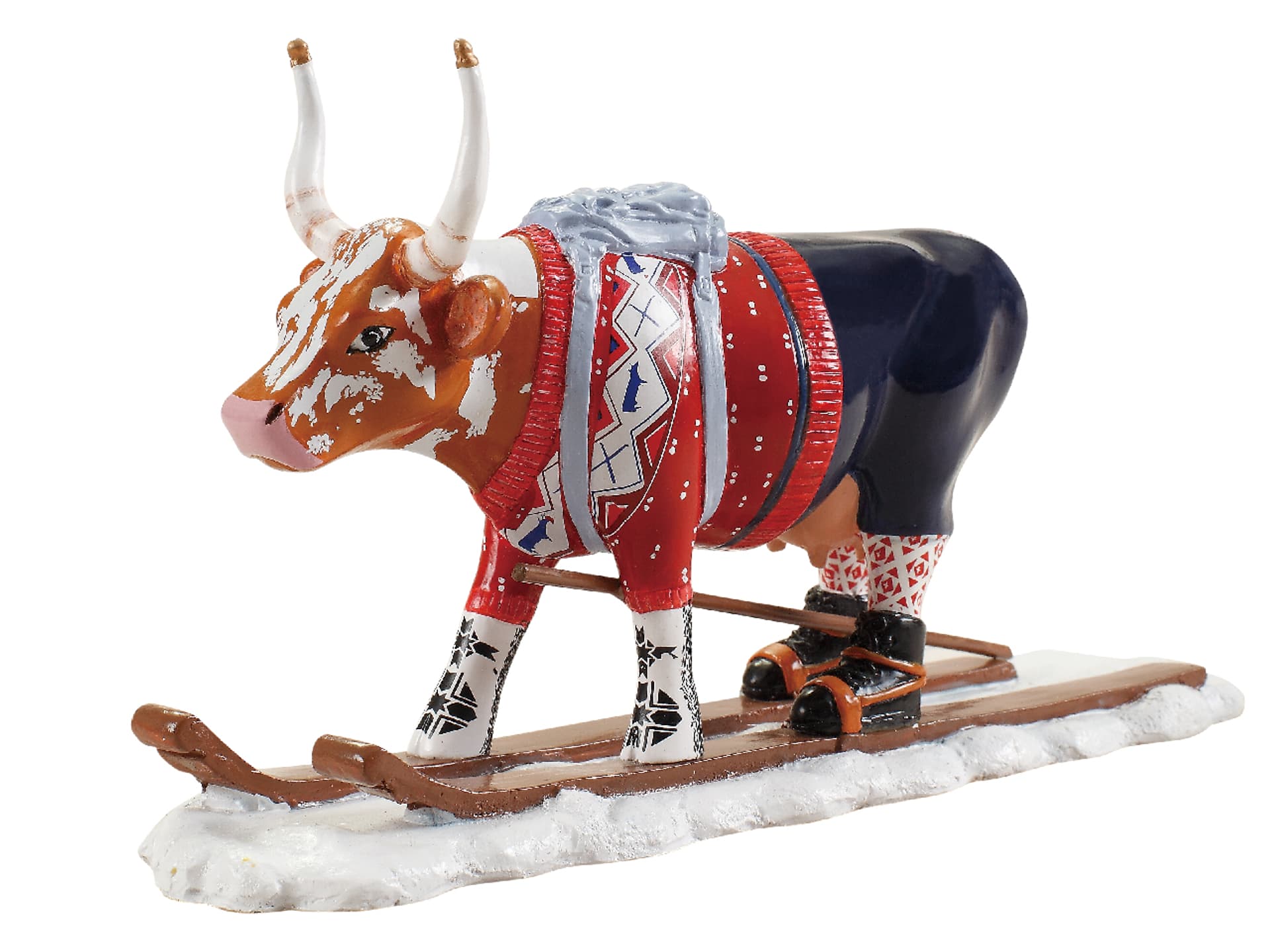 

CowParade Telemark Norway 2006, Ski Cow - aka Loypelin Lauslam, autor: Maria Foss.