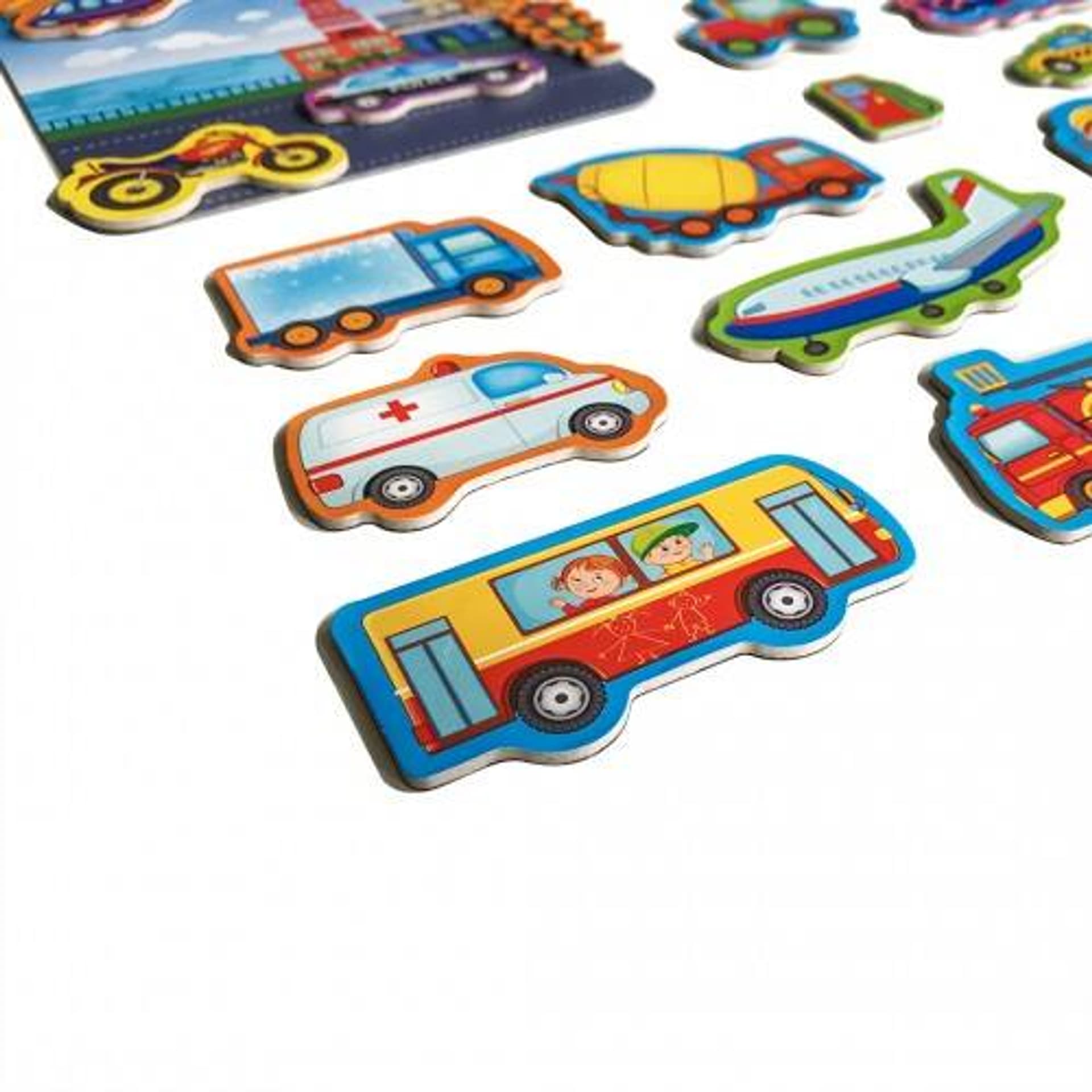 

ZESTAW MAGNETYCZNY TRANSPORT Z TABLICĄ MAGNESY UKŁADANKA ROTER KAFER