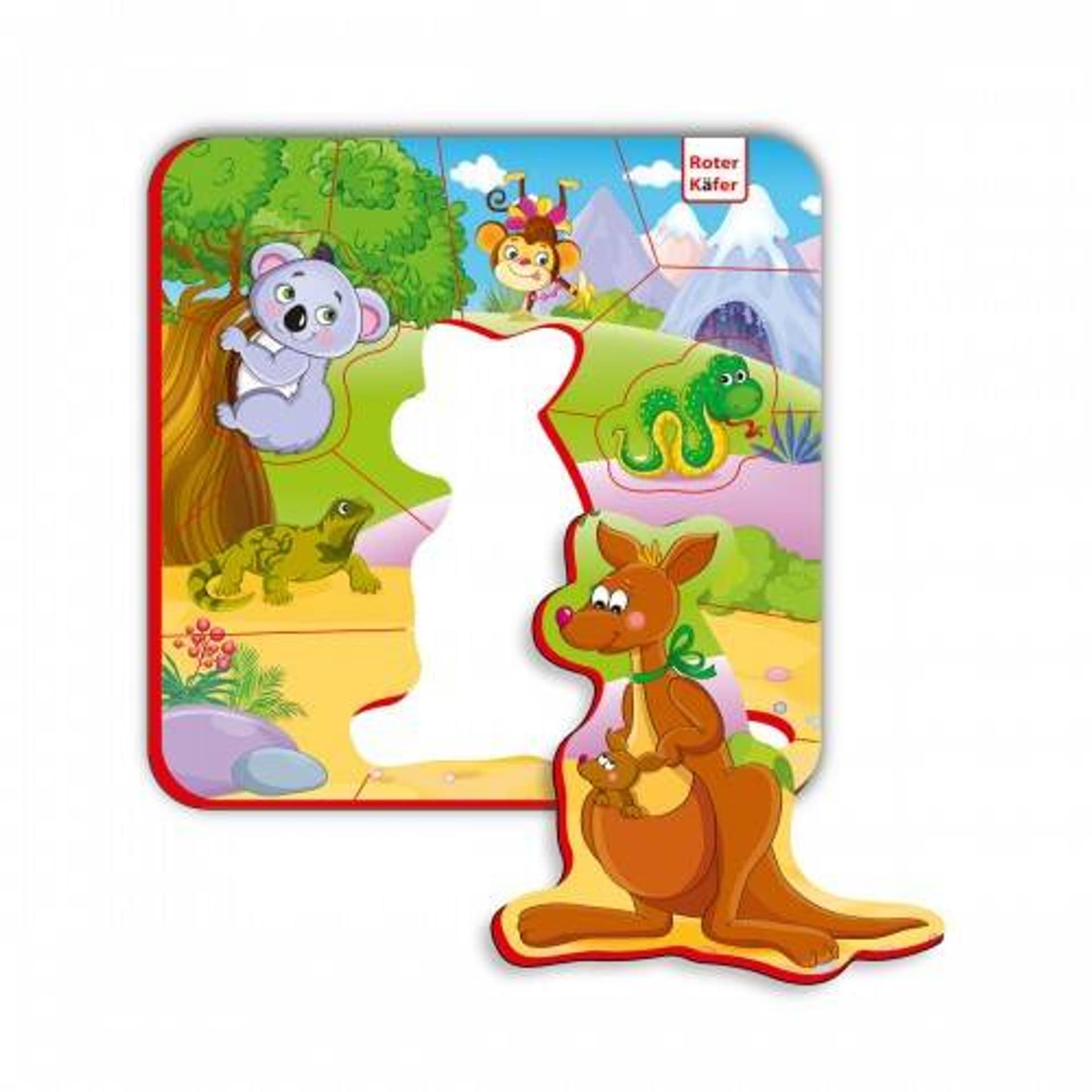 

PUZZLE PIANKOWE ZWIERZĘTA Z AUSTRALII UKŁADANKA DLA DZIECI ROTER KAFER