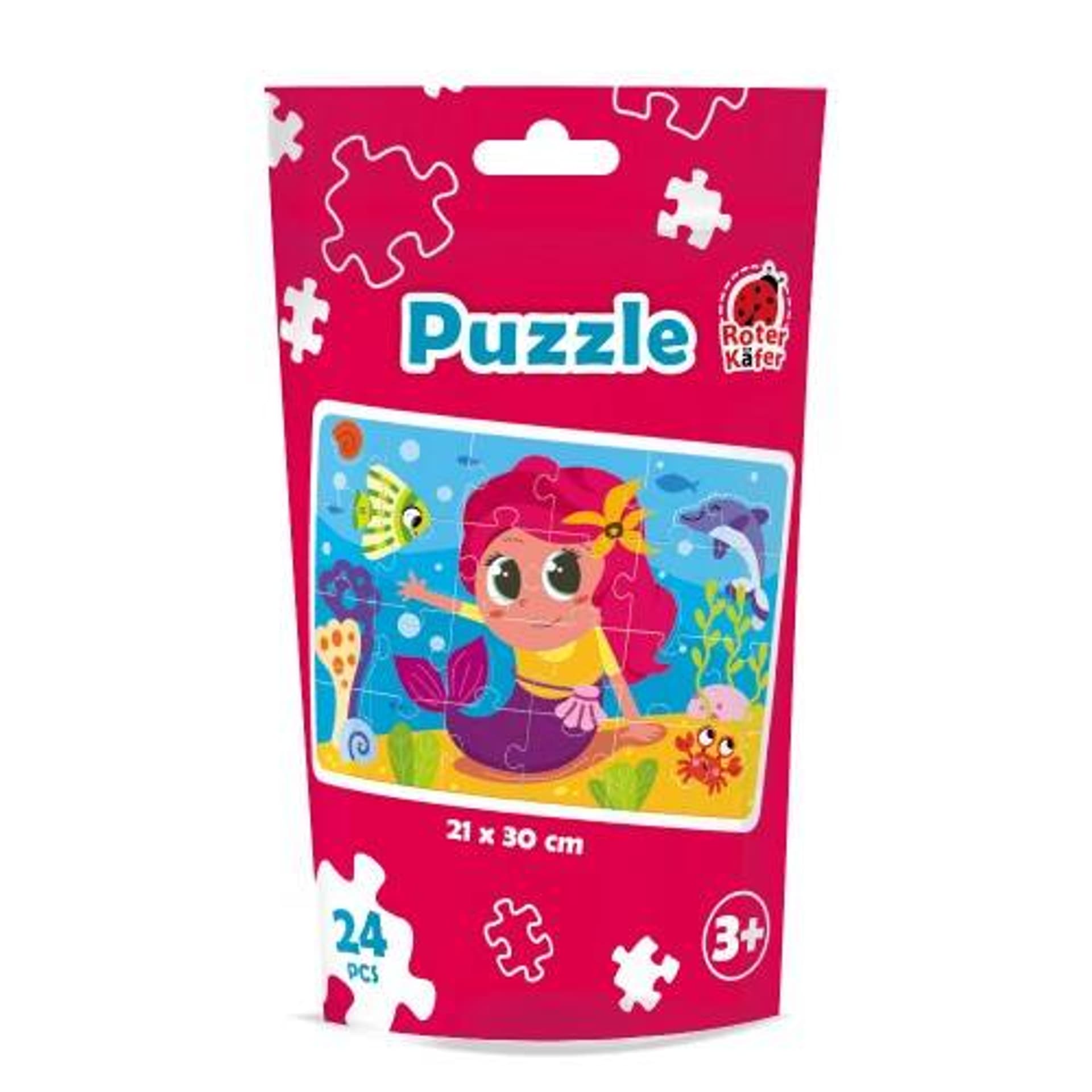 

PUZZLE W OPAKOWANIU TYPU STAND-UP SYRENKA UKŁADANKA 24 ELEMENTY ROTER KAFER