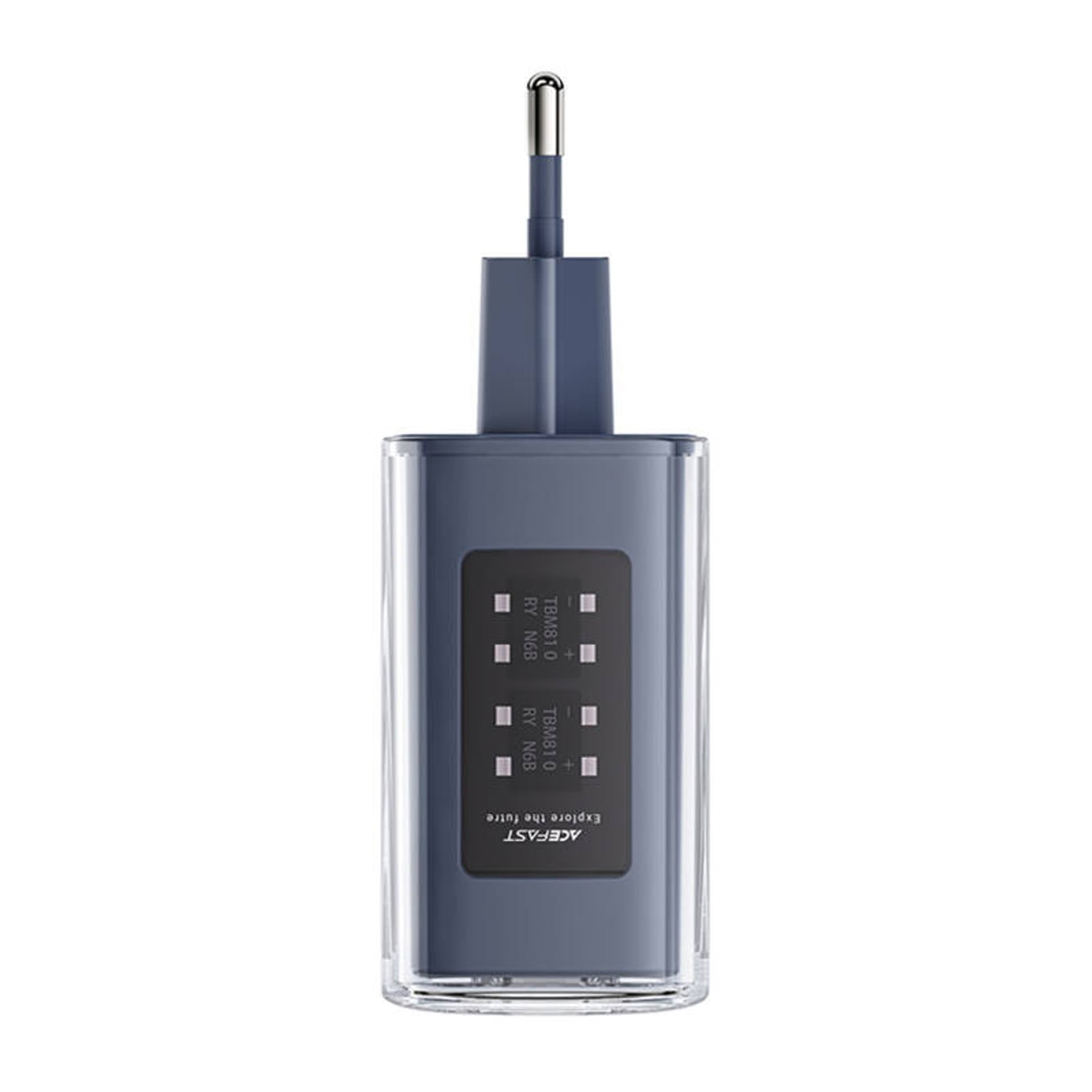 

Ładowarka sieciowa Acefast A45, 2x USB-C, 1xUSB-A, 65W PD (szara)