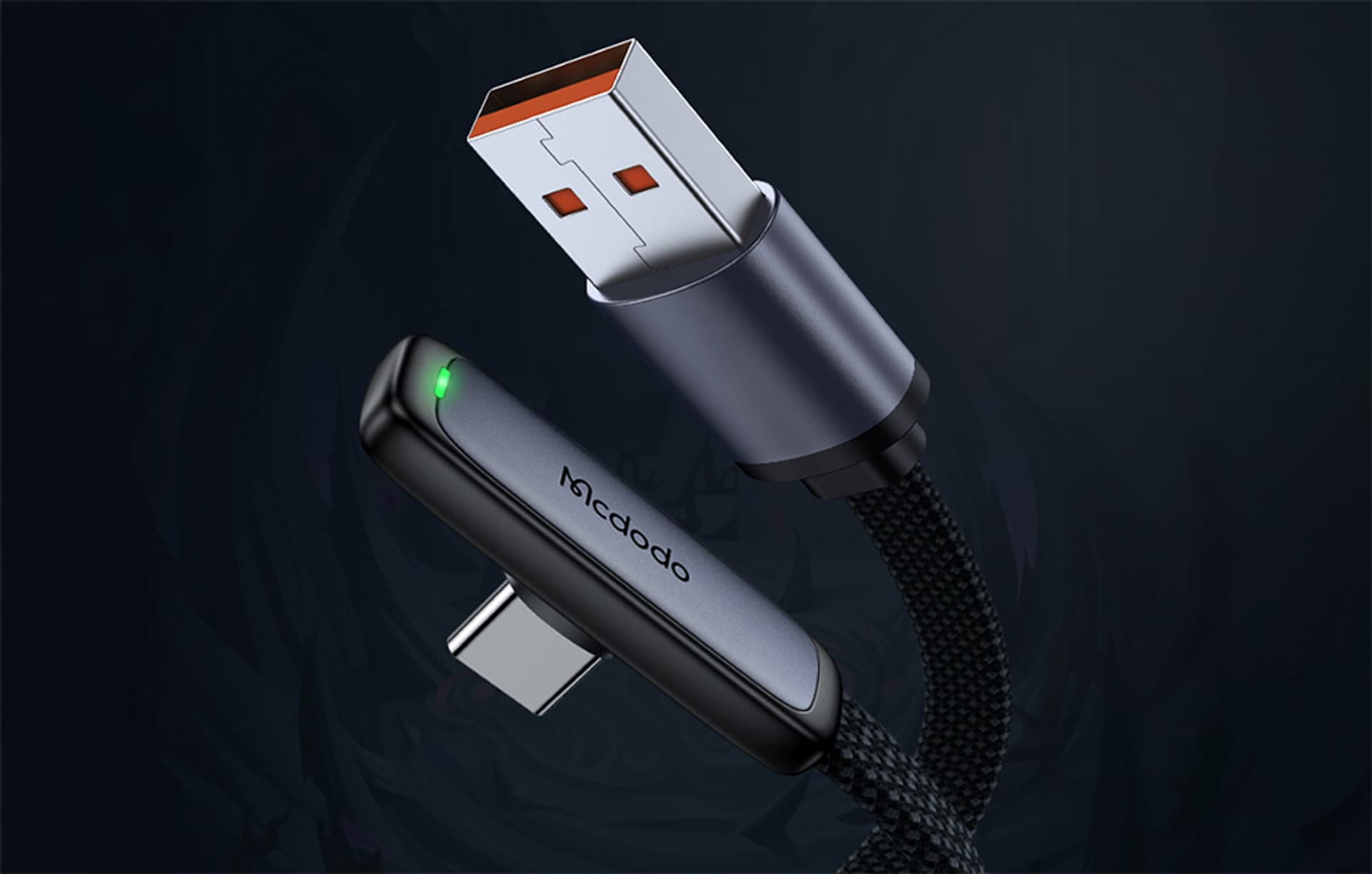 

Kabel USB do USB-C Mcdodo CA-3341 6A 90 stopni 1.8m