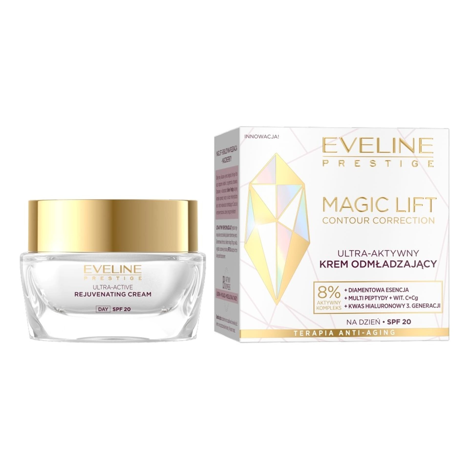 

Eveline Magic Lift Contour Correction Ultra-aktywny Krem odmładzający SPF20 na dzień 50ml
