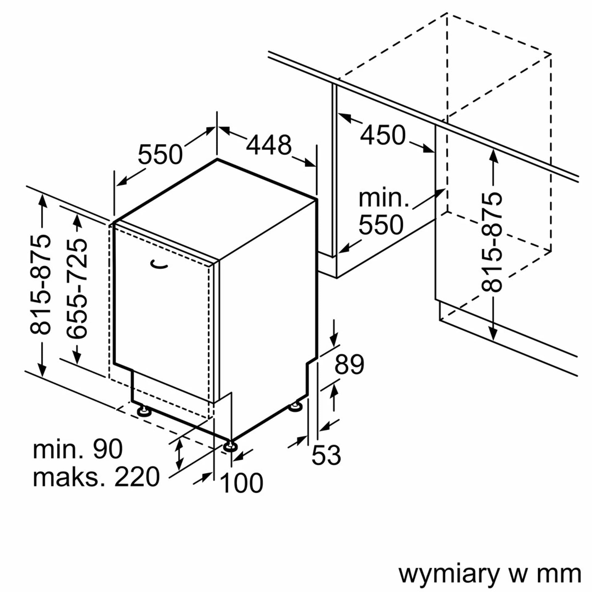 

Zmywarka do zabudowy BOSCH SPV4EMX16E