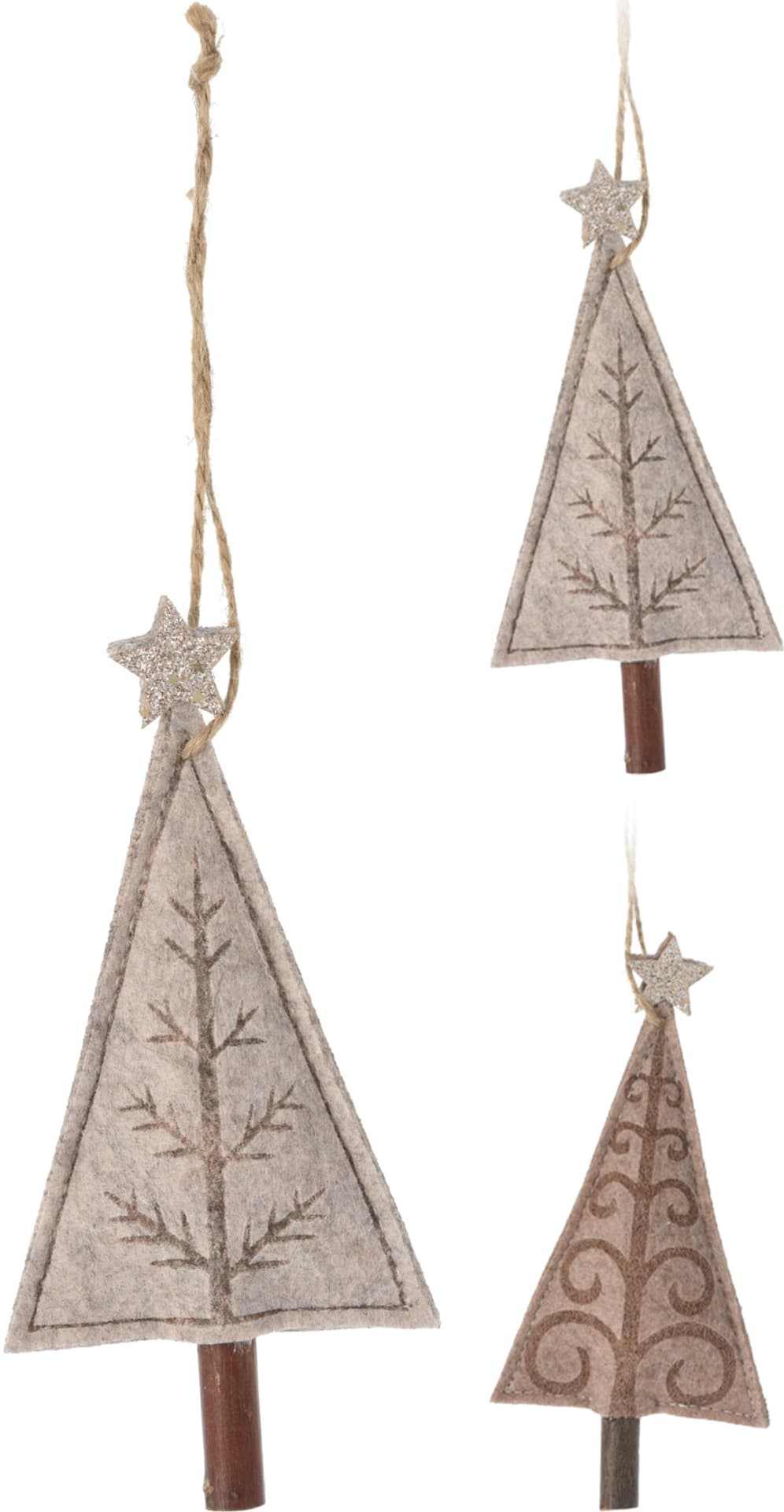

DEKORACJA WISZąCA FILC 18CM 2 RODZAJE