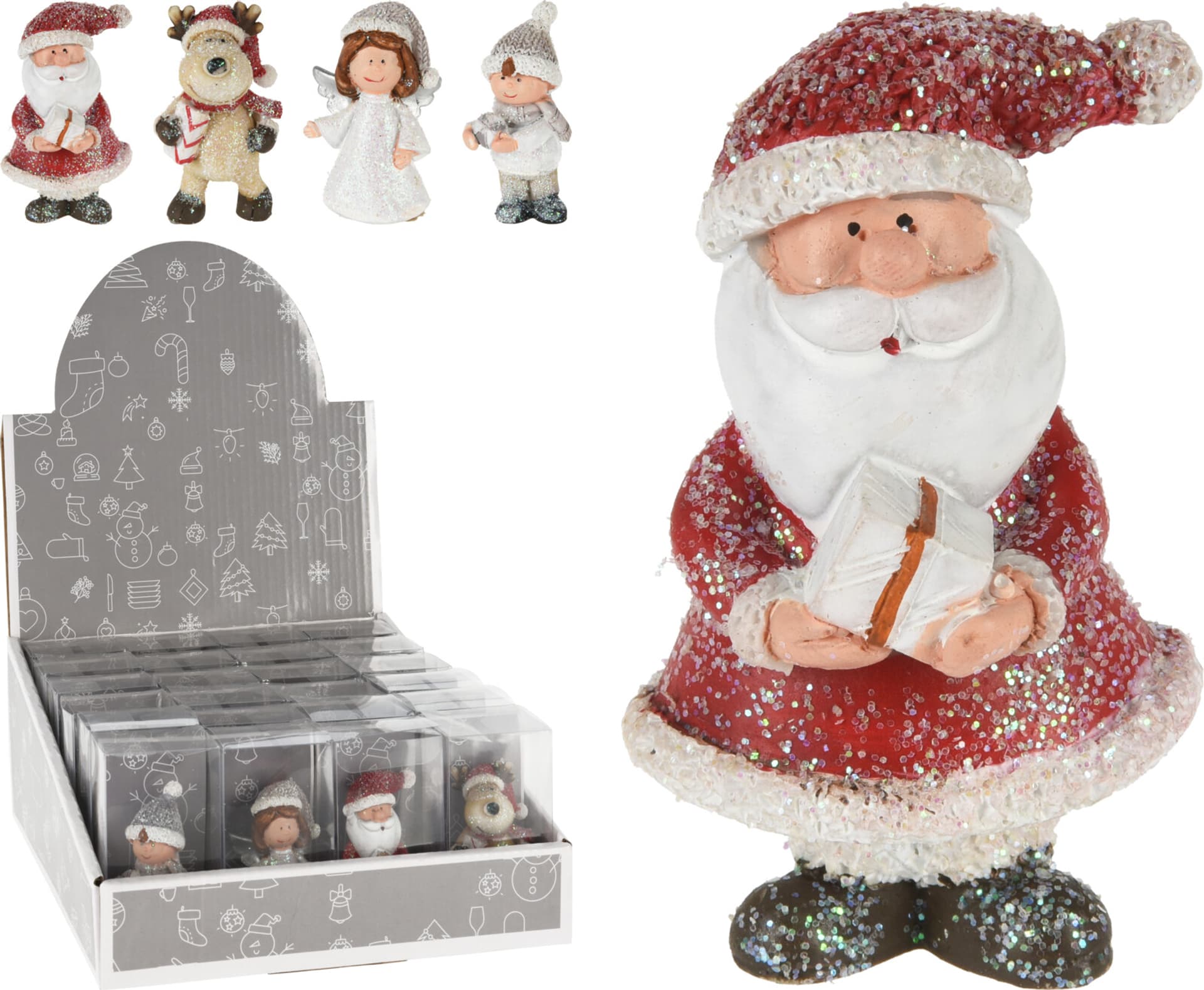 

FIGURKA ŚWIĄTECZNA Z BROKATEM 7CM