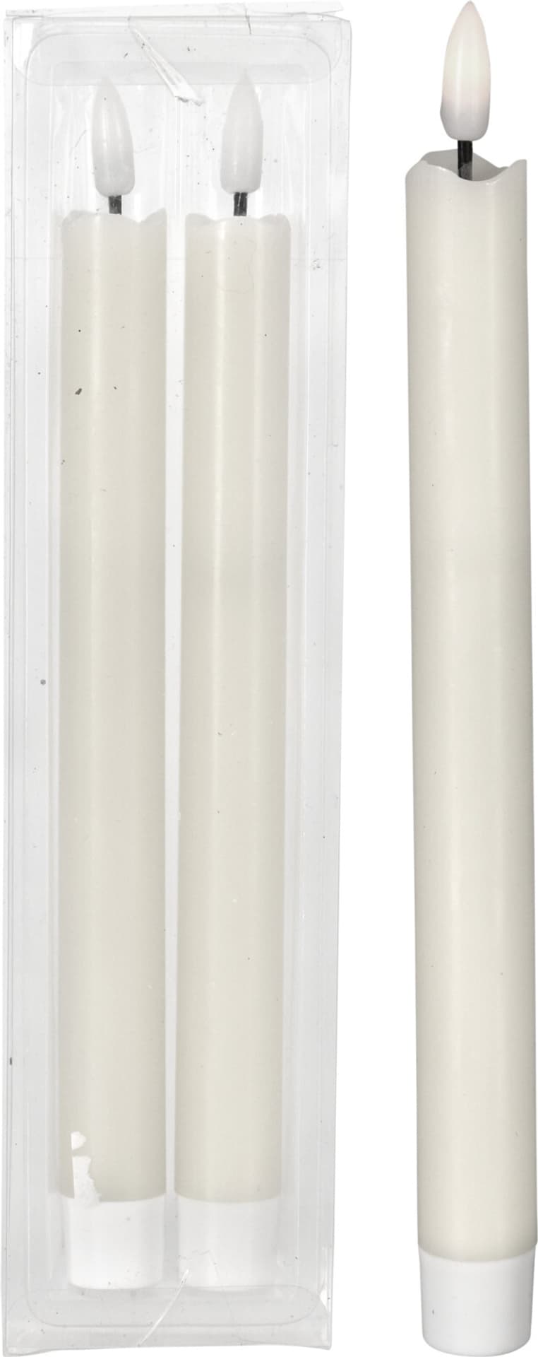 

KOMPLET 2 ŚWIEC LED 23CM BIAŁA