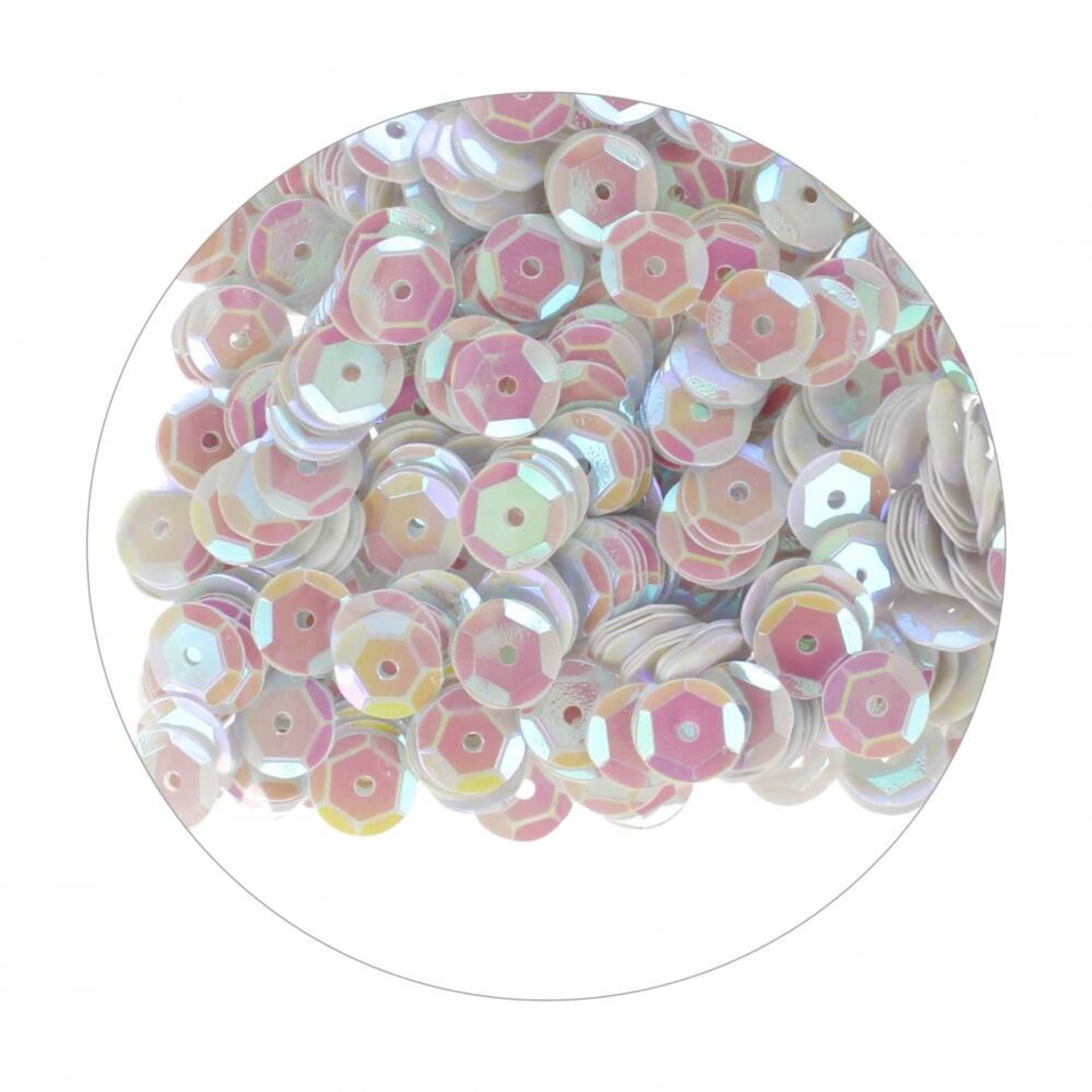 

Cekiny krem okrągłe 8 mm białe CRAFT WITH FUN 439338