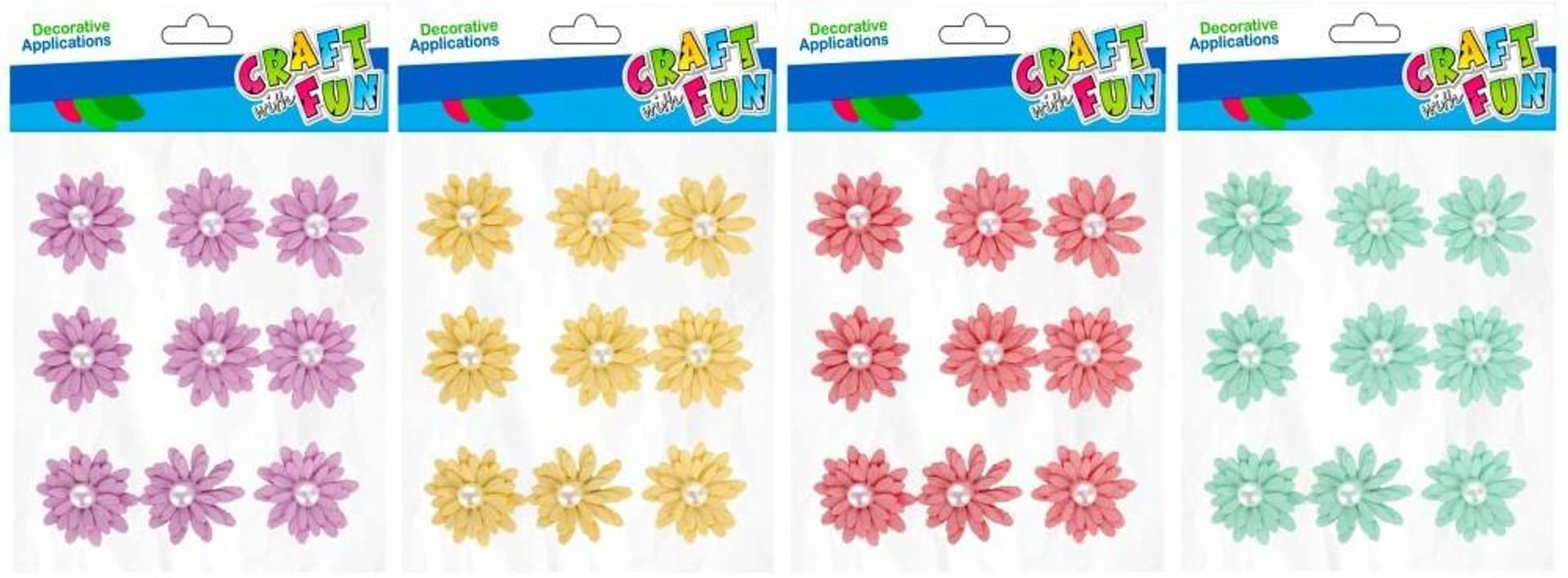 

Ozdoba dekoracyjna filcowa samoprzylepna Kwiaty CRAFT WITH FUN 480880
