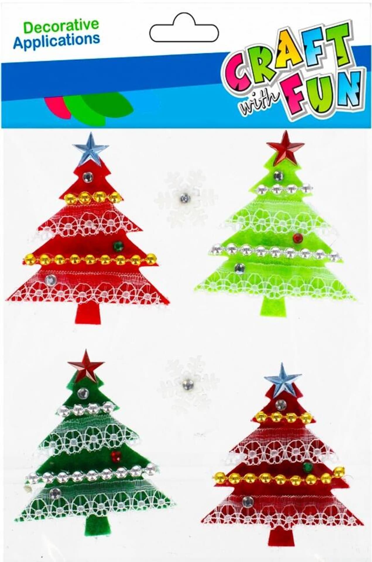 

Ozdoba filcowa samoprzylepna Choinka Boże Narodzenie op.6 szt. CRAFT WITH FUN 501360