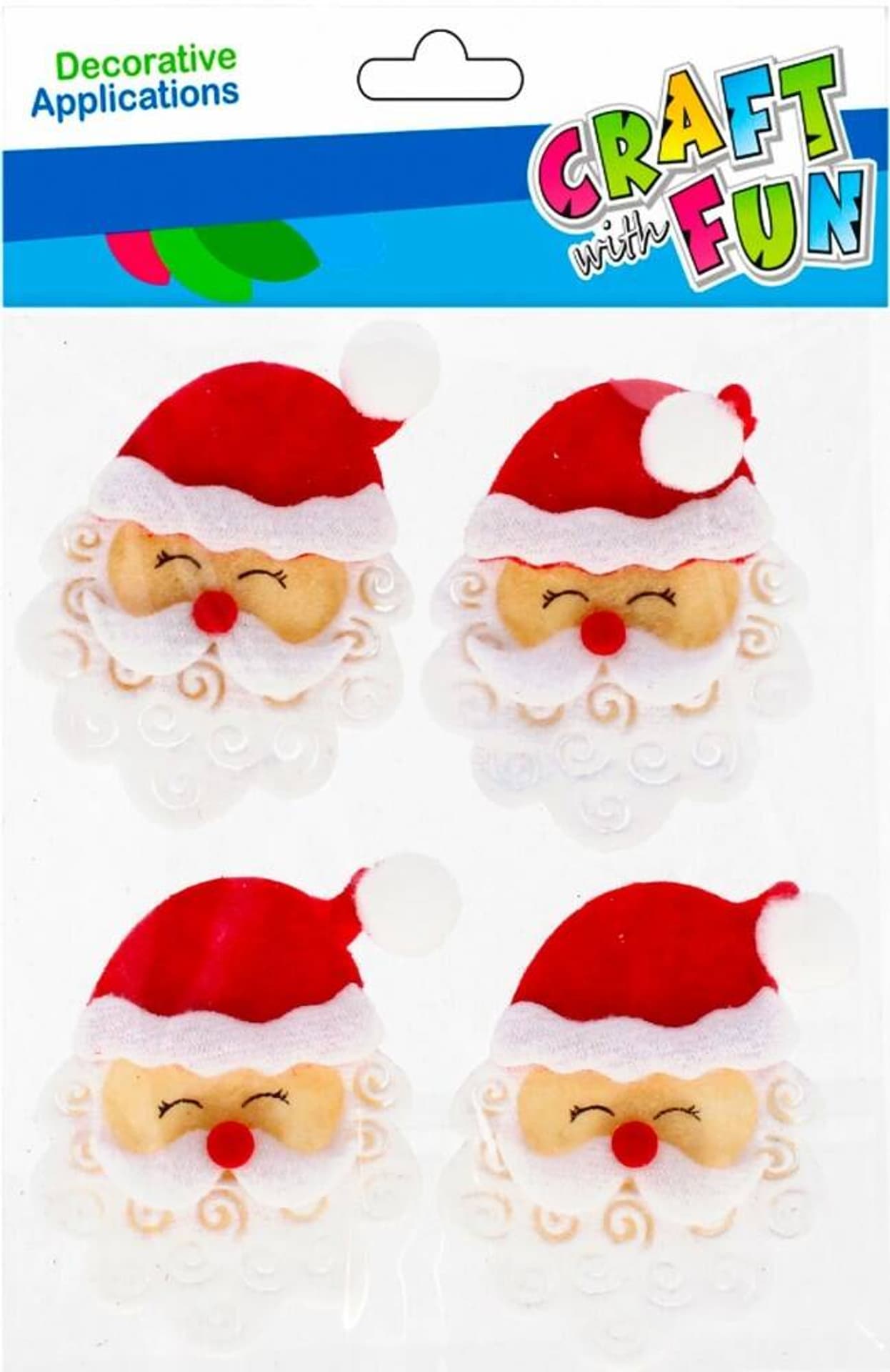 

Ozdoba dekoracyjna filcowa samoprzylepna Mikołaj Boże Narodzenie CRAFT WITH FUN 501375